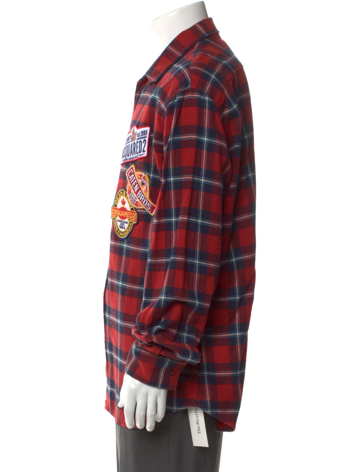 Dsquared² Plaid Print Long Sleeve Western Shirt