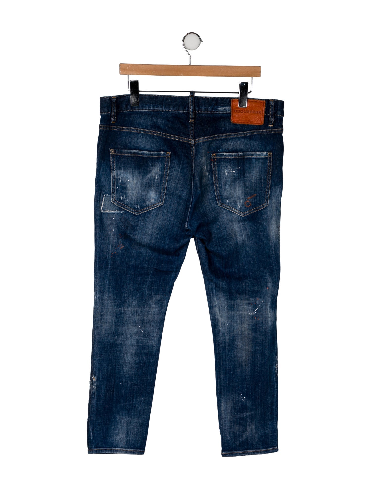 Dsquared² Mid-Rise Straight Leg Jeans