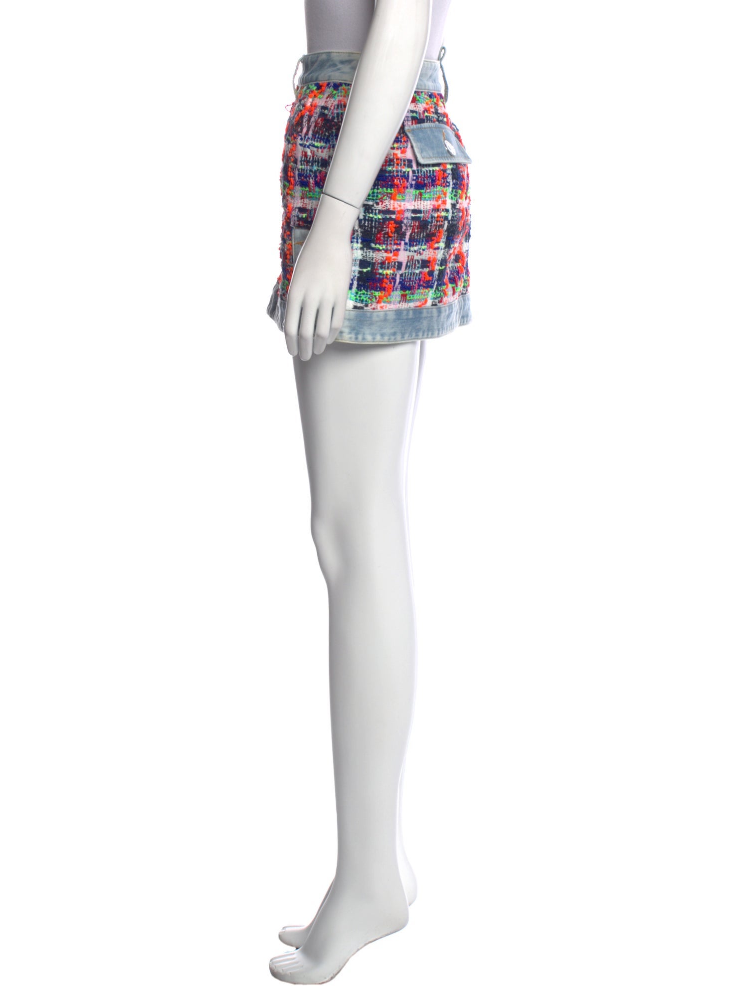 Dsquared² Tweed Pattern Mini Skirt