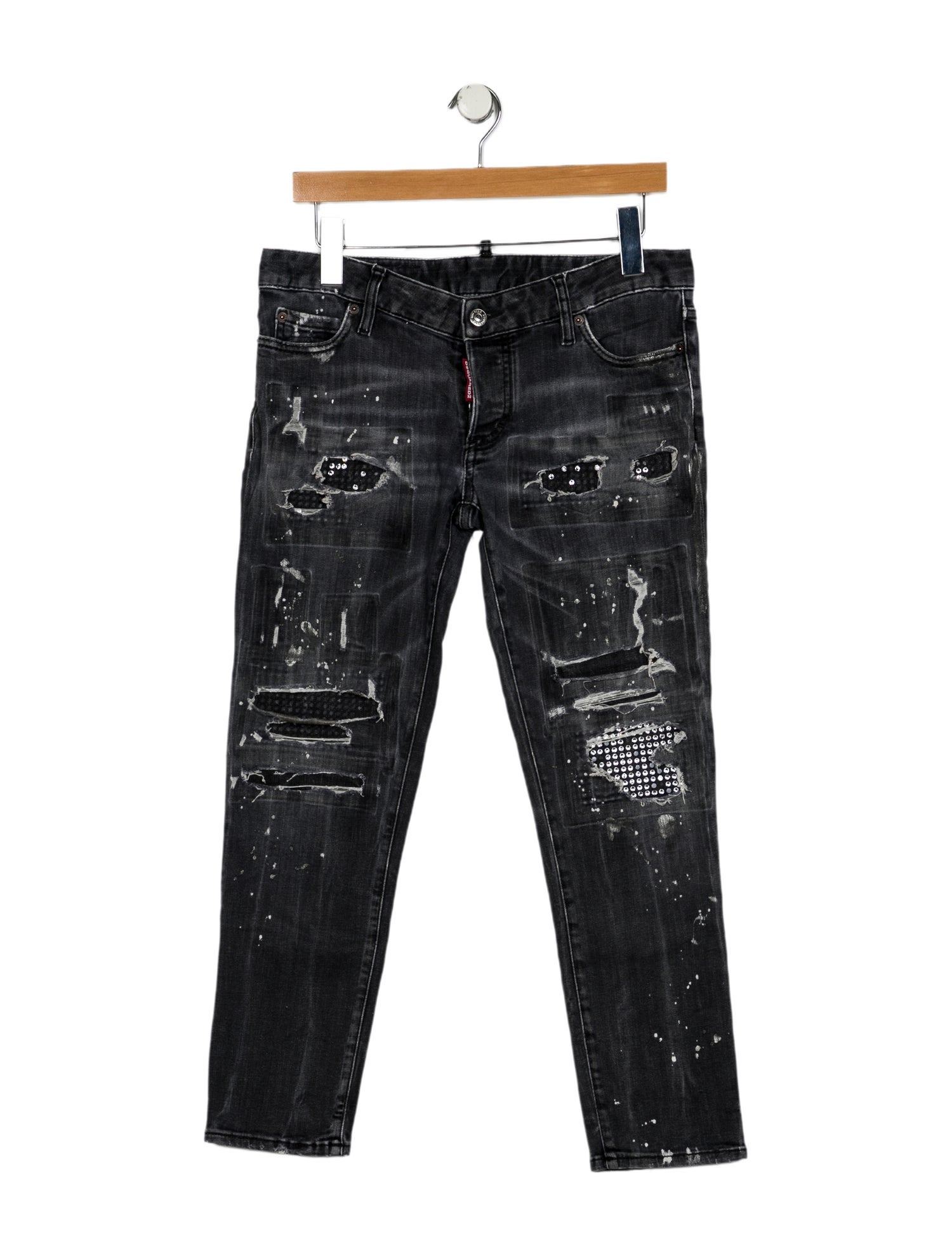 Dsquared² Low-Rise Straight Leg Jeans