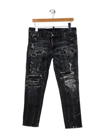 Dsquared² Low-Rise Straight Leg Jeans