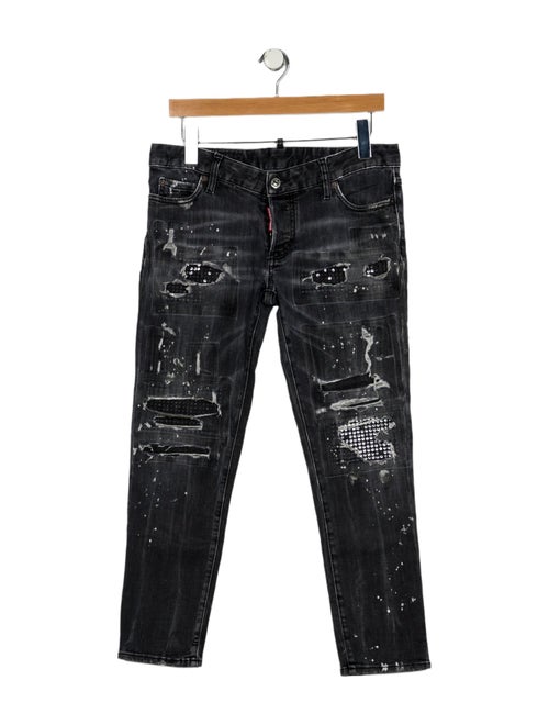Dsquared² Low-Rise Straight Leg Jeans
