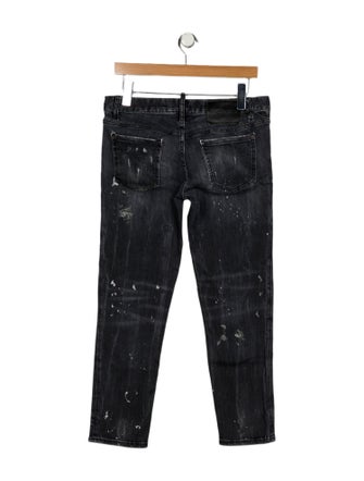 Dsquared² Low-Rise Straight Leg Jeans