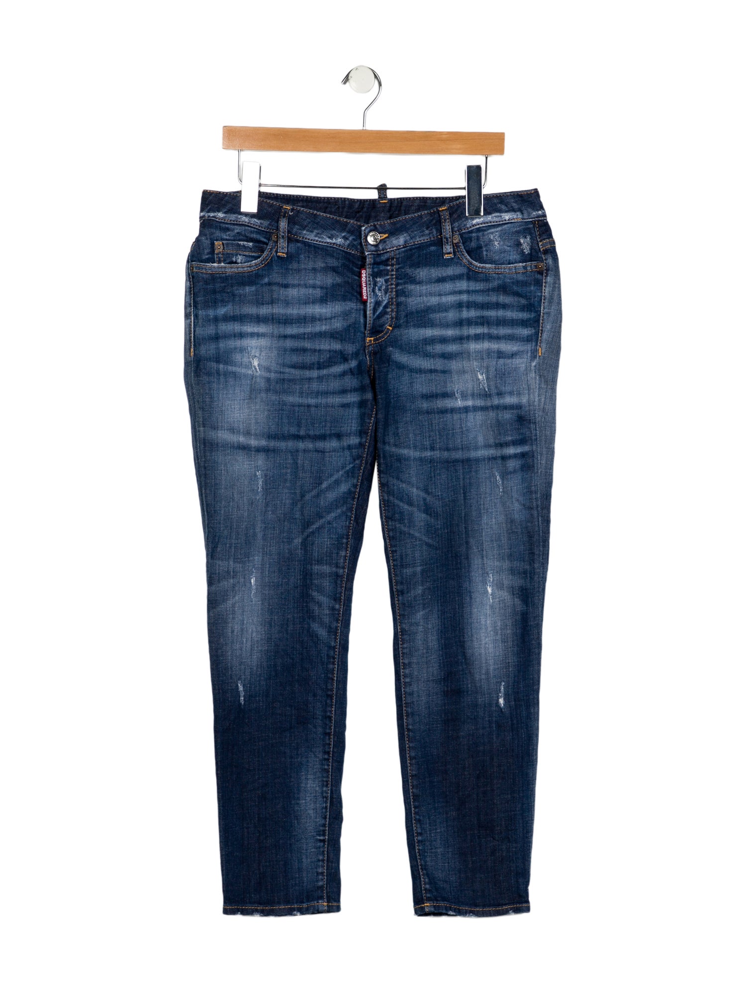 Dsquared² Low-Rise Straight Leg Jeans