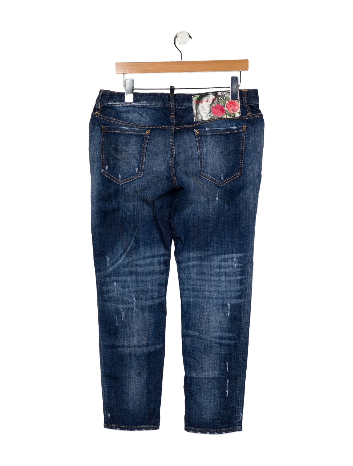 Dsquared² Low-Rise Straight Leg Jeans