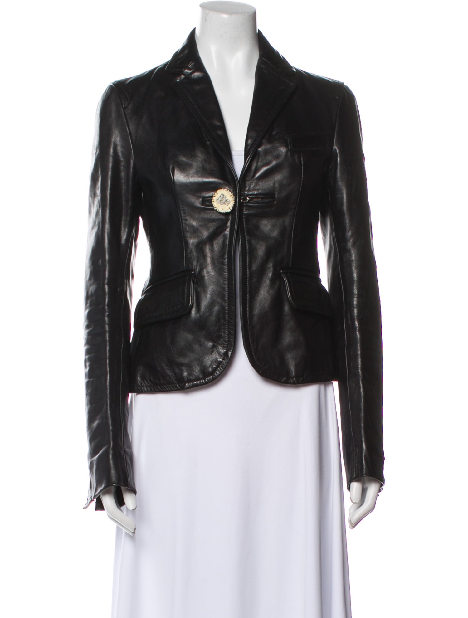 Dsquared² Leather Biker Jacket