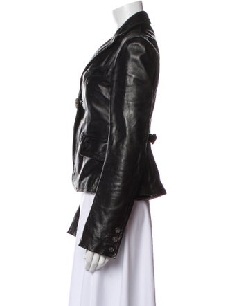 Dsquared² Leather Biker Jacket
