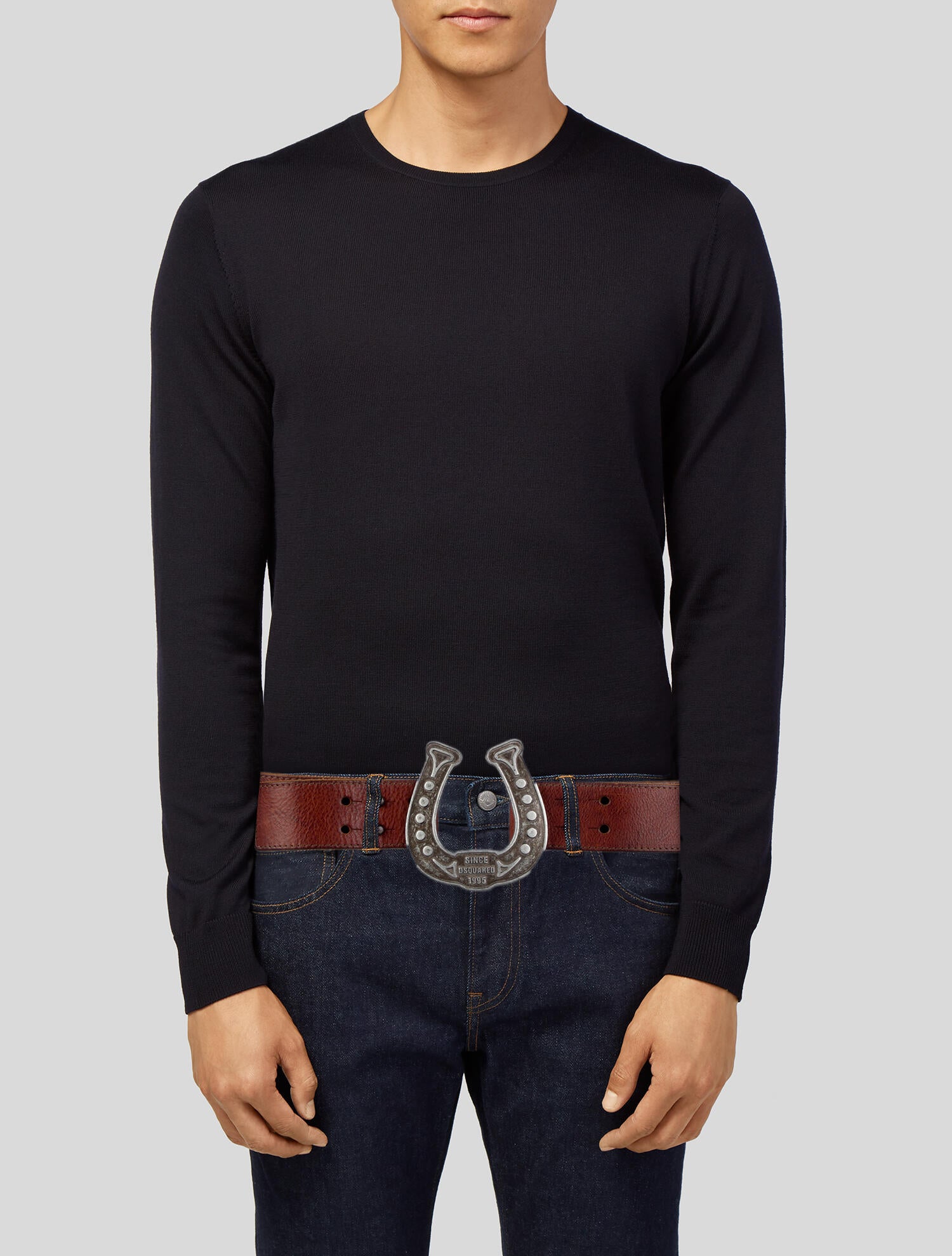 Dsquared² Leather Waist Belt
