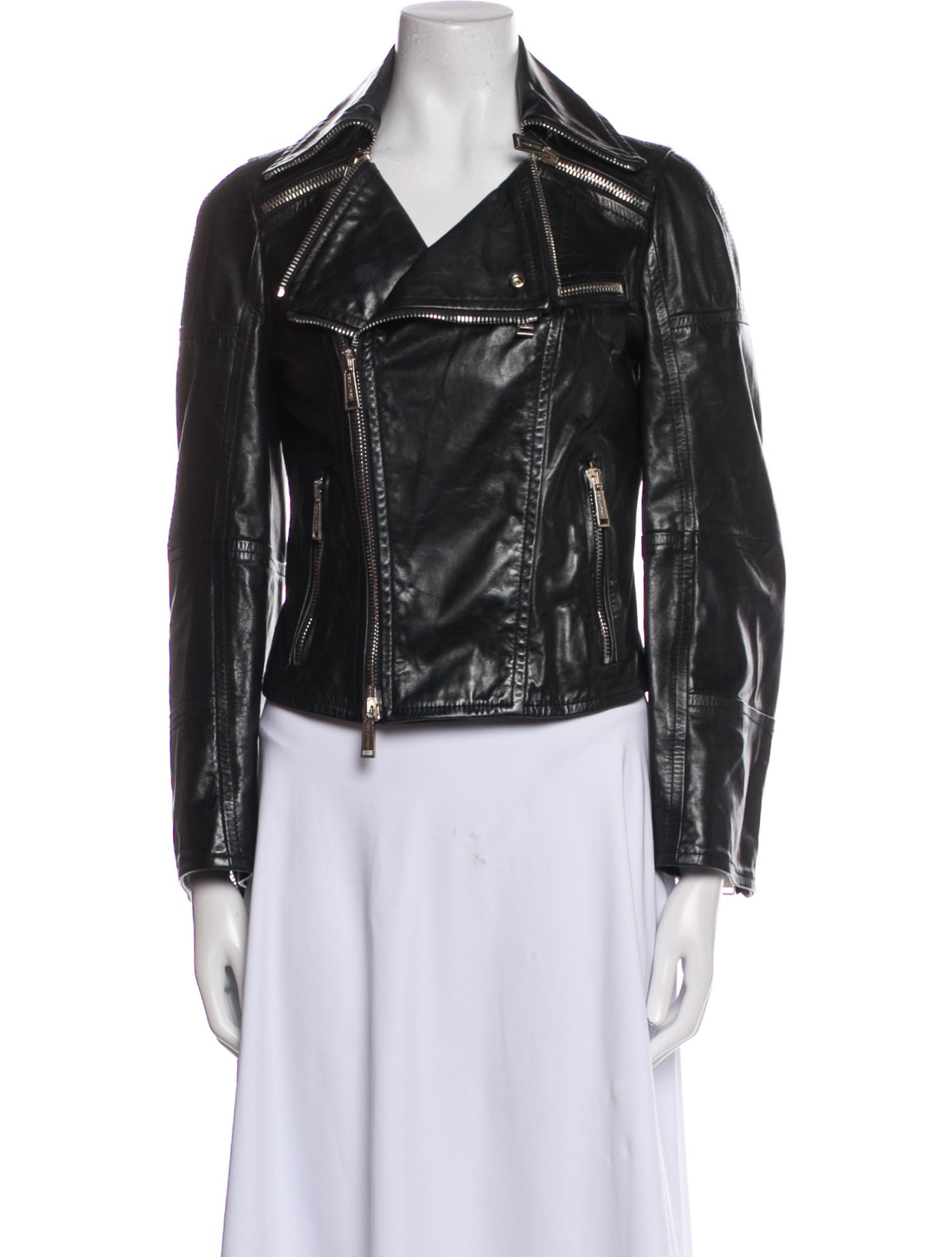 Dsquared² Leather Biker Jacket