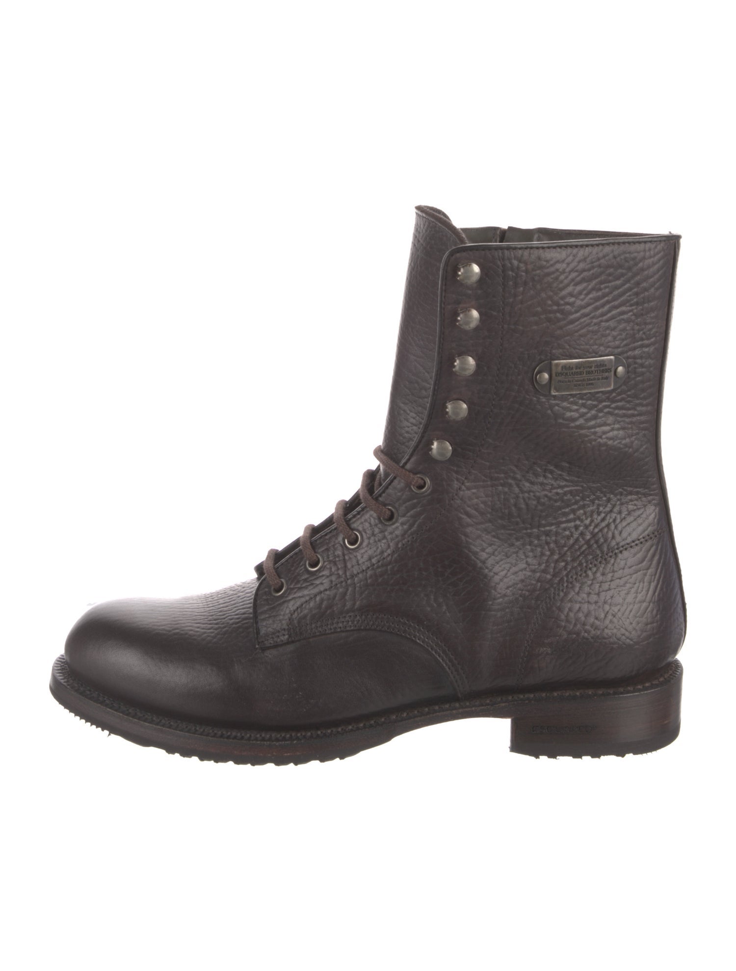 Dsquared² Leather Lace-Up Boots