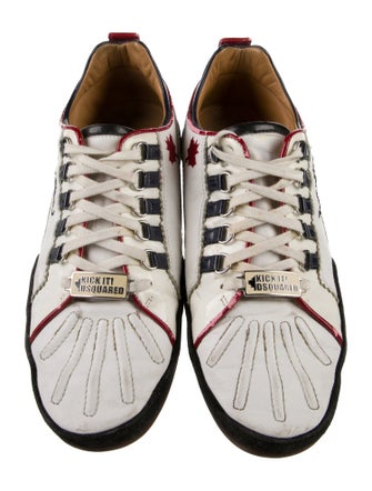 Dsquared² Leather Printed Sneakers