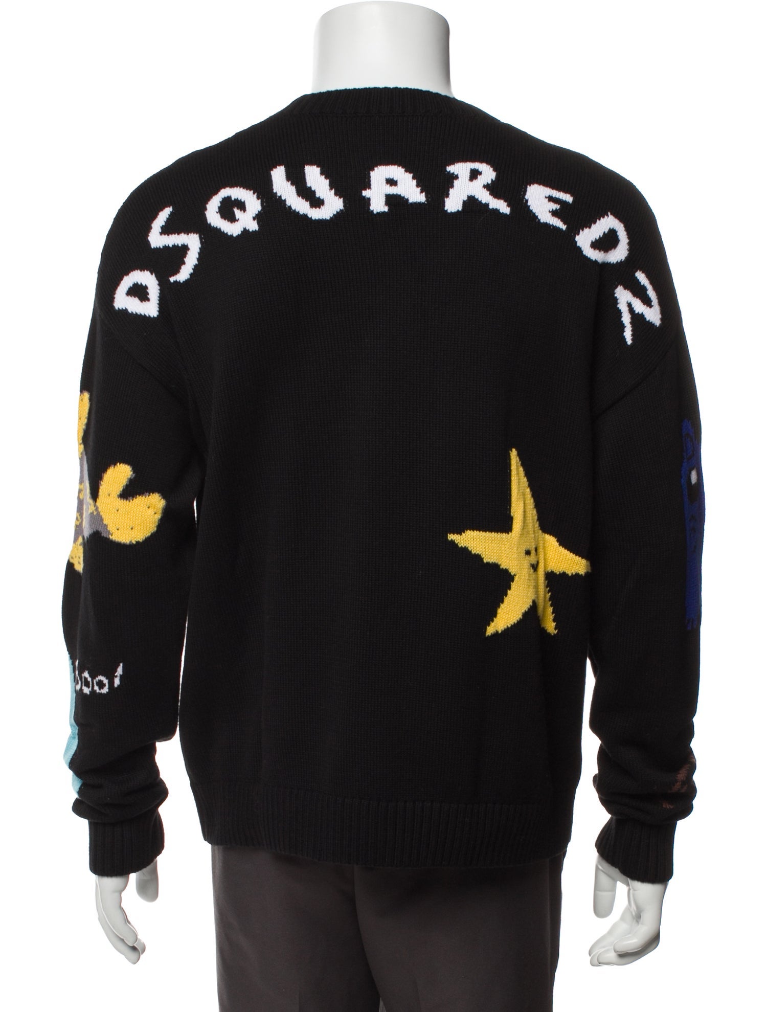 Dsquared² Graphic Print Crew Neck Pullover