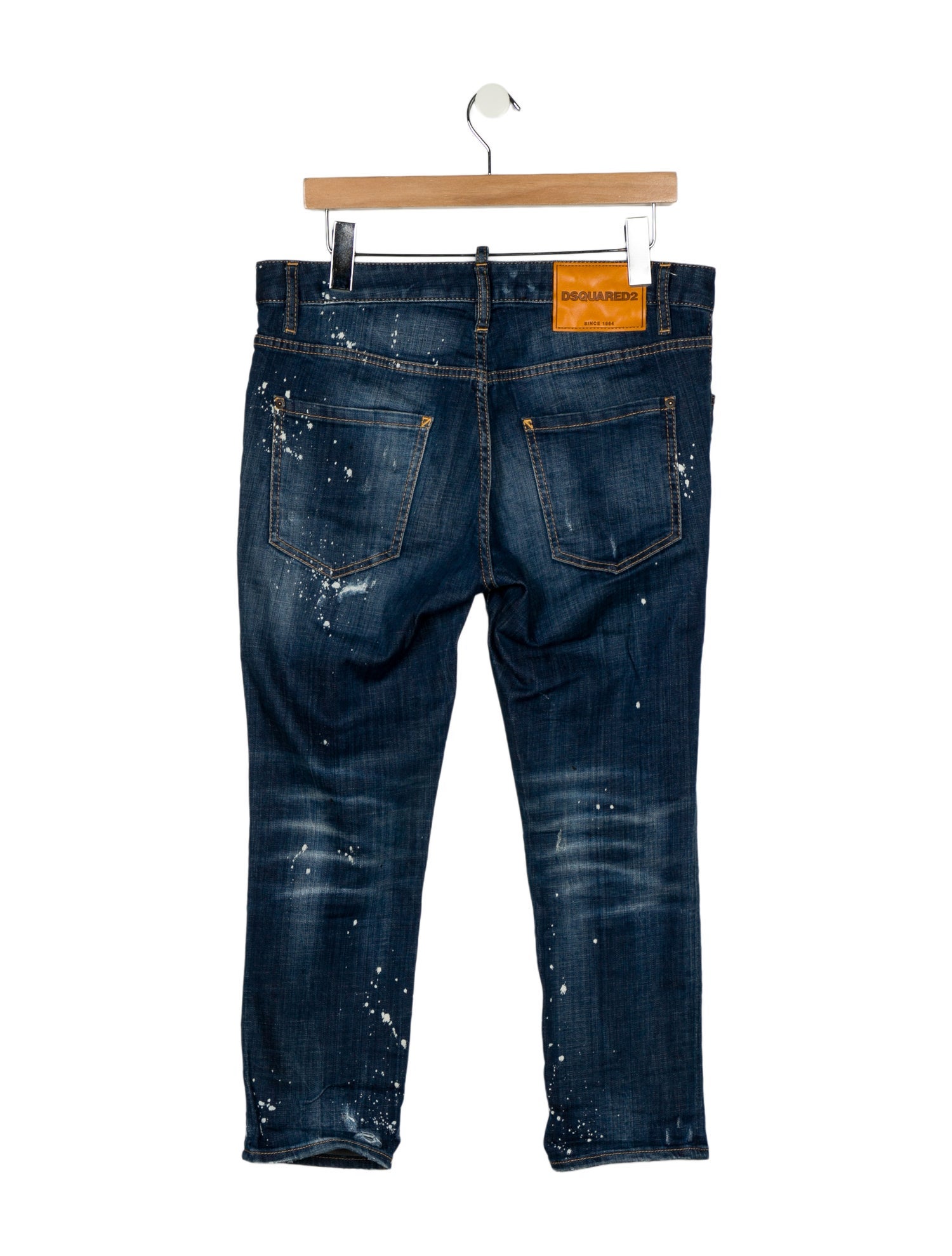 Dsquared² Mid-Rise Straight Leg Jeans