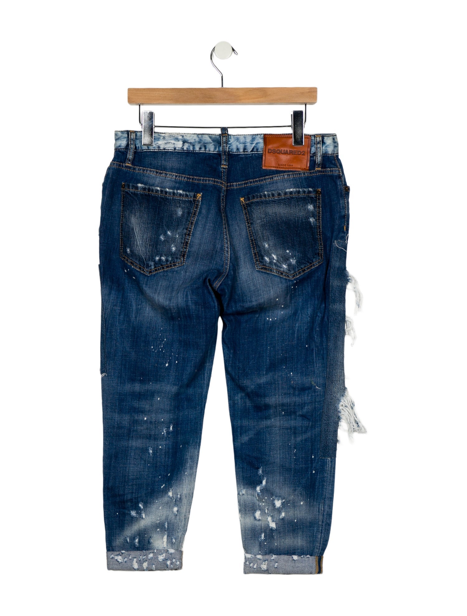 Dsquared² Mid-Rise Straight Leg Jeans
