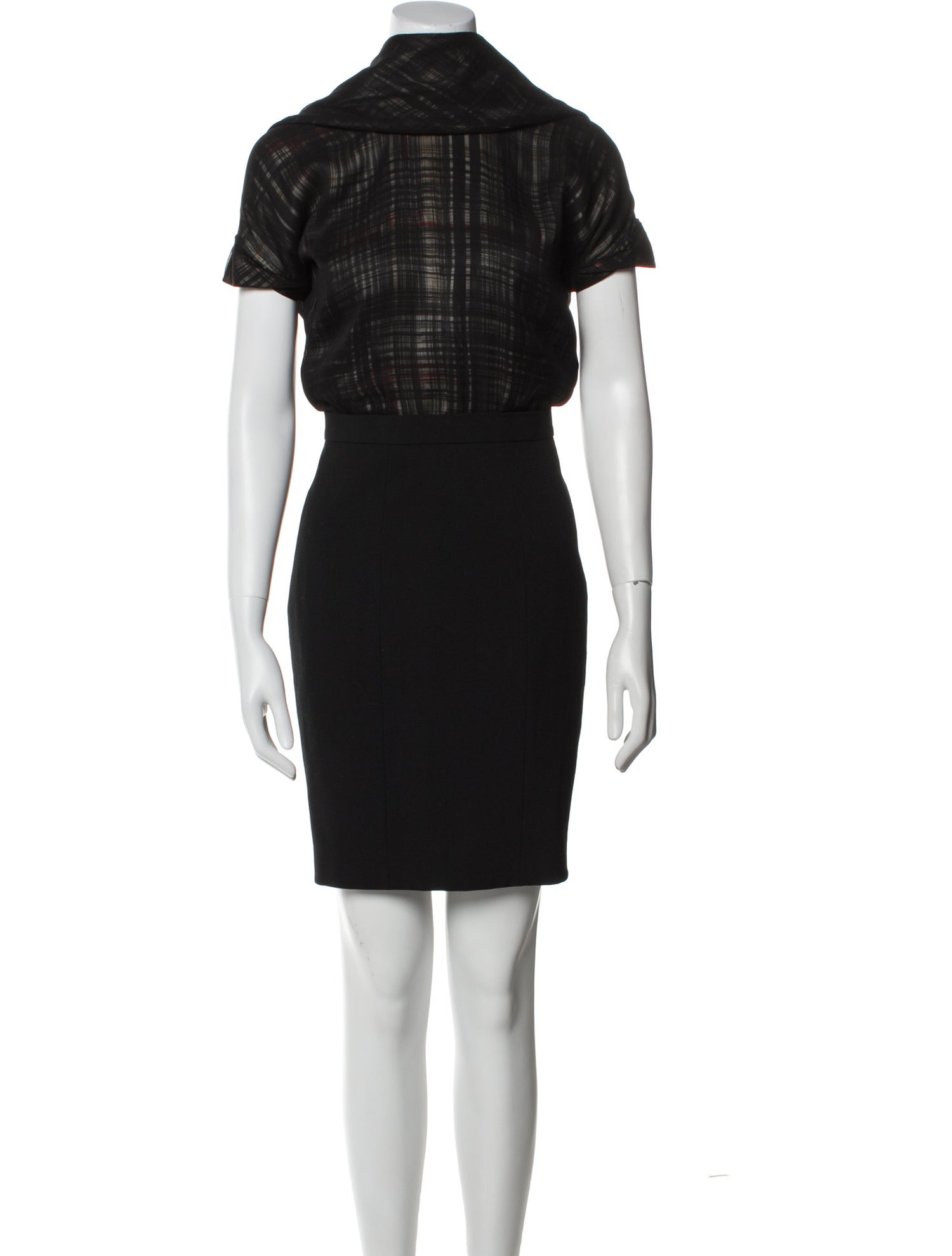 Dsquared² Mock Neck Knee-Length Dress
