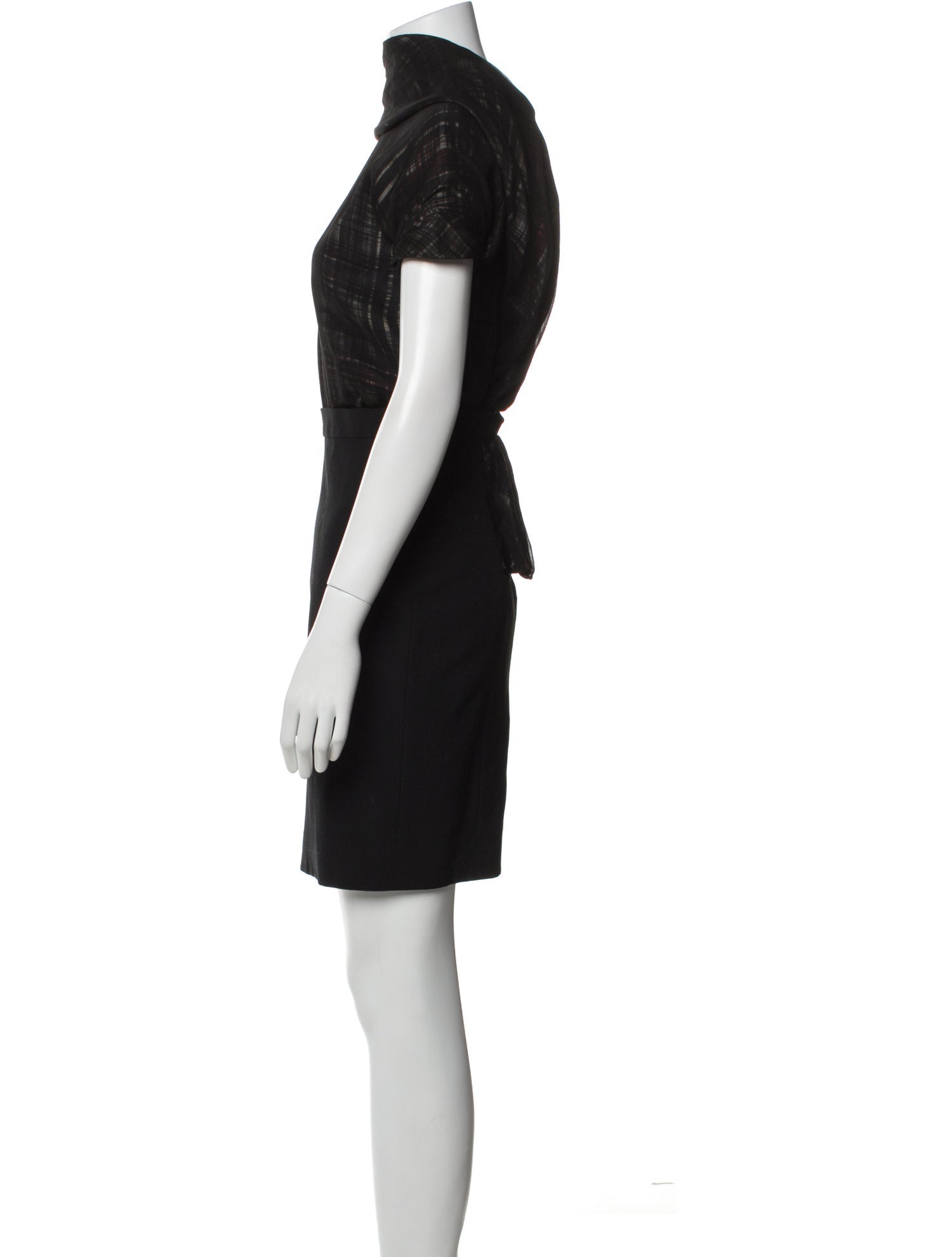 Dsquared² Mock Neck Knee-Length Dress