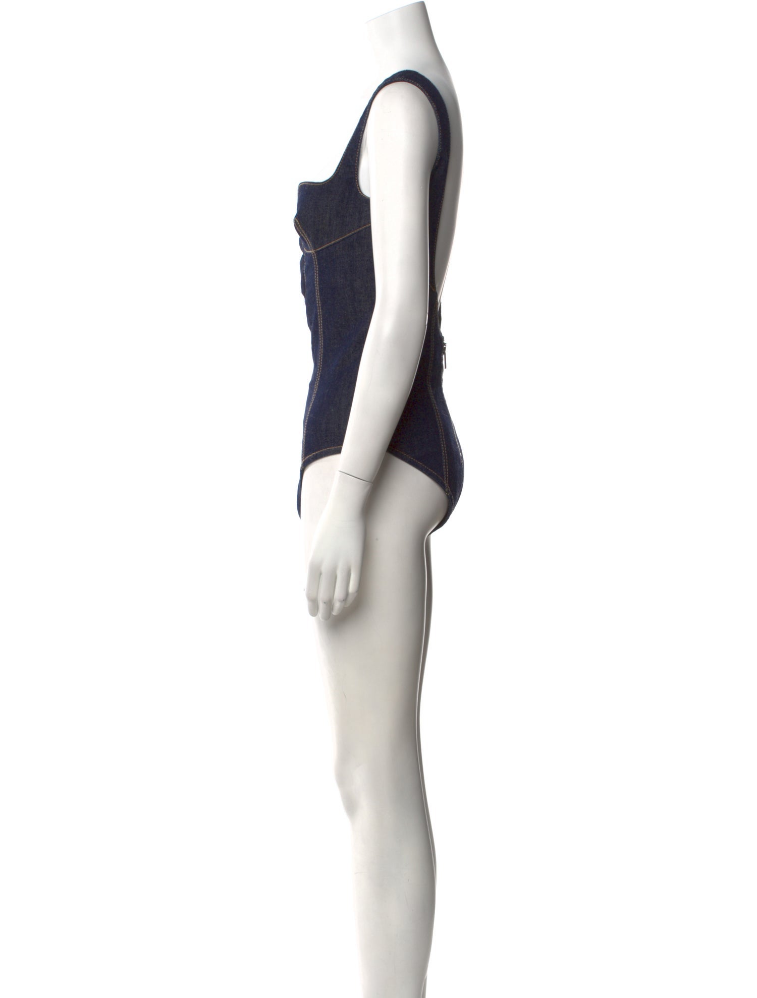 Dsquared² Square Neckline Sleeveless Bodysuit