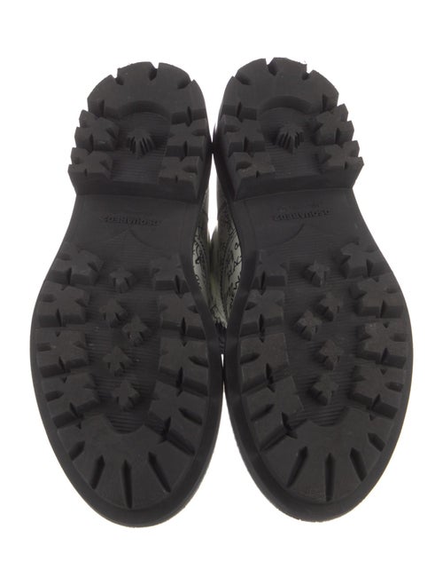 Dsquared² Leather Printed Lace-Up Boots