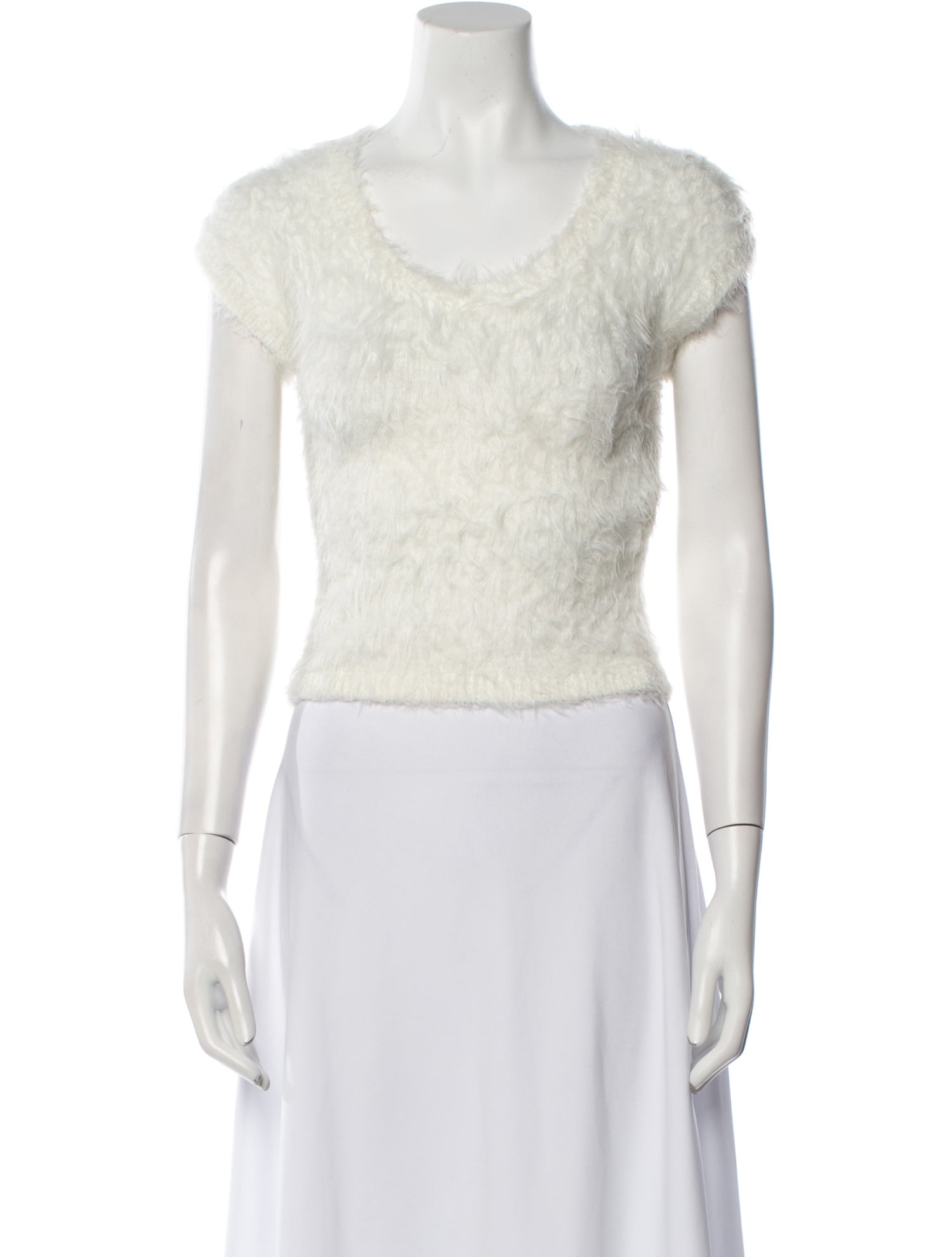 Dsquared² Scoop Neck Short Sleeve Crop Top