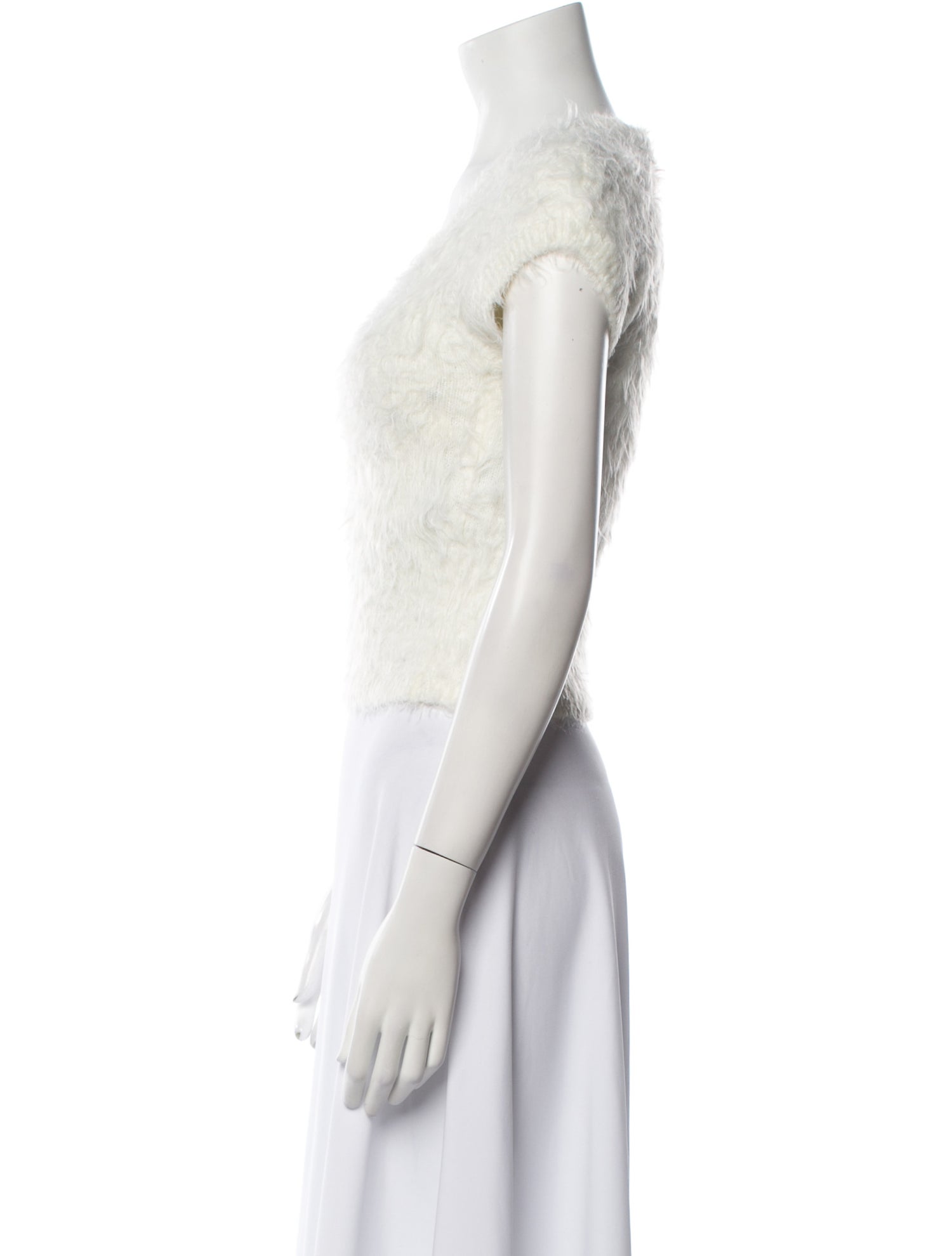 Dsquared² Scoop Neck Short Sleeve Crop Top