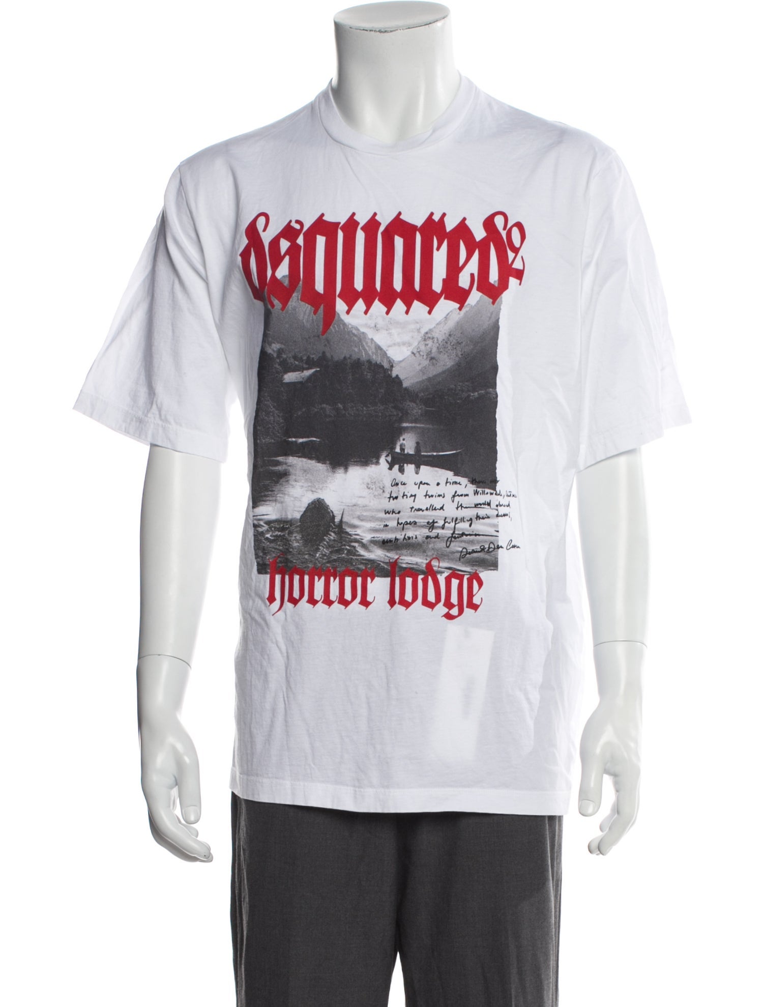 Dsquared² Graphic Print Crew Neck T-Shirt