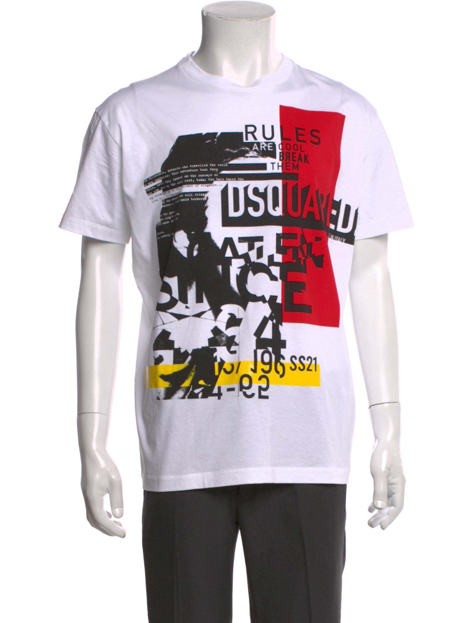Dsquared² Graphic Print Crew Neck T-Shirt