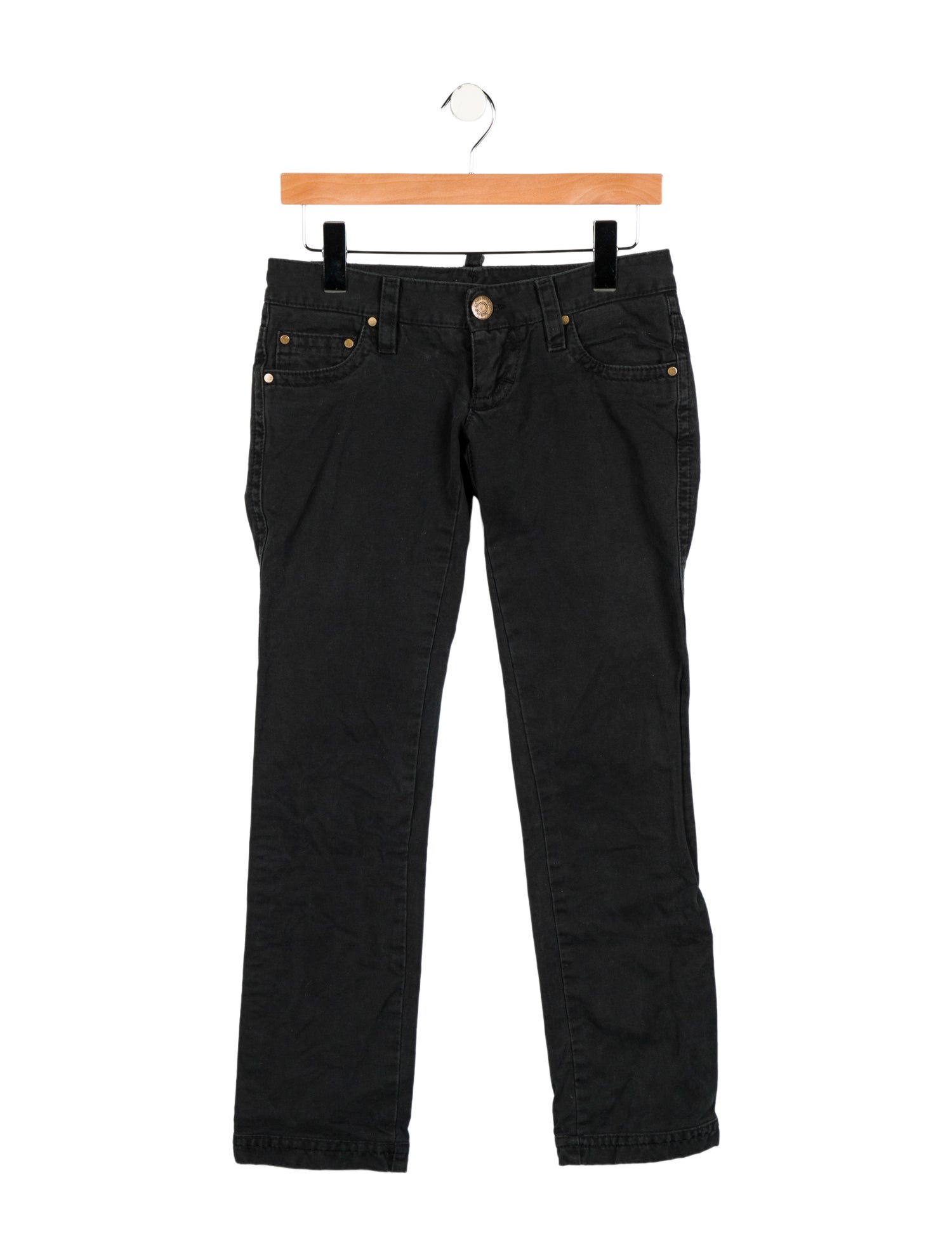 Dsquared² Low-Rise Straight Leg Jeans