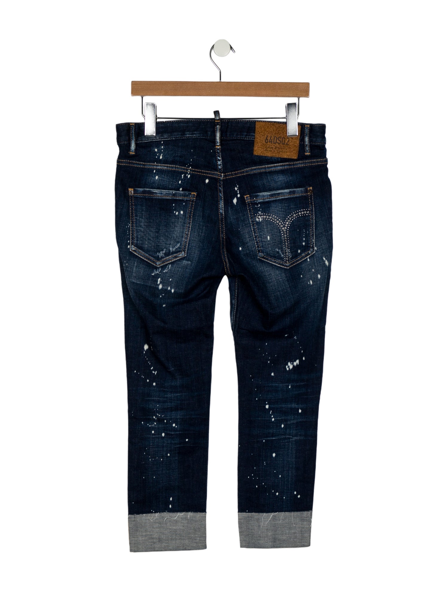 Dsquared² Mid-Rise Straight Leg Jeans