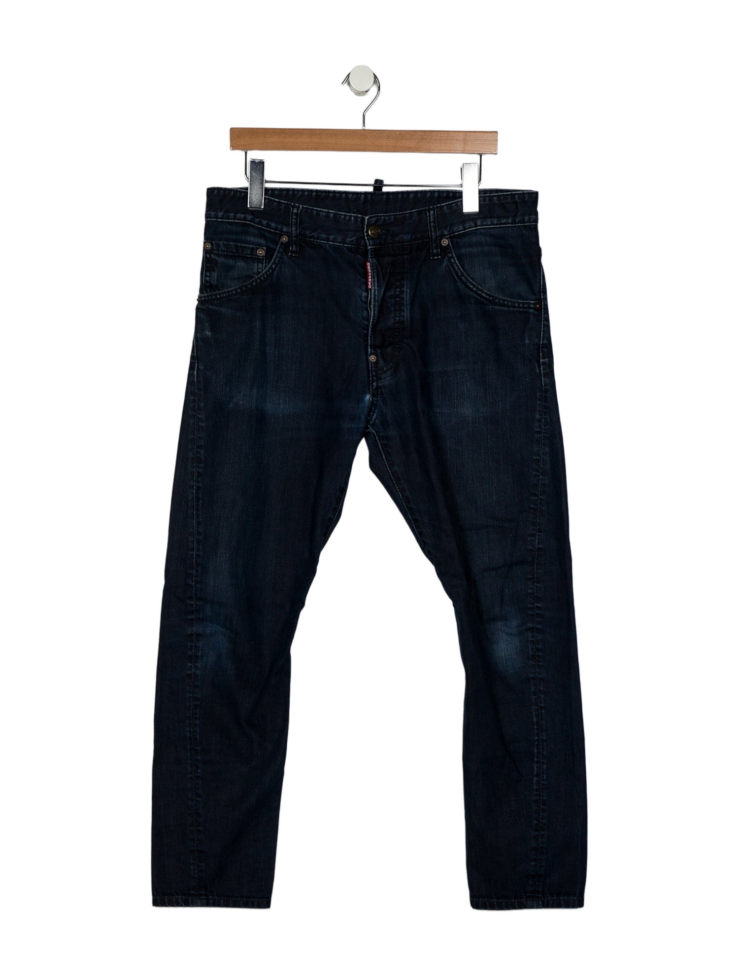 Dsquared² Mid-Rise Straight Leg Jeans