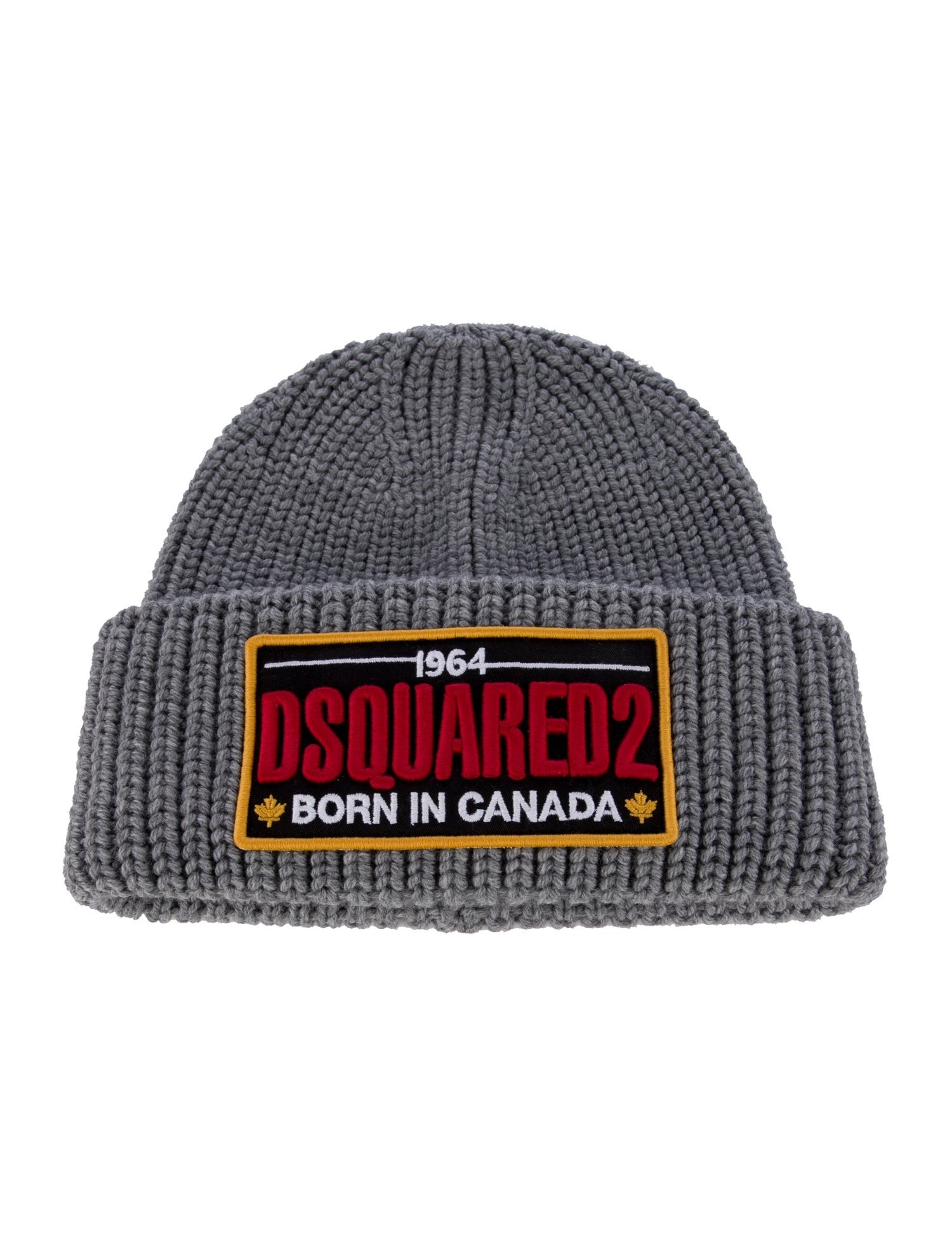 Dsquared² grey wool beanie