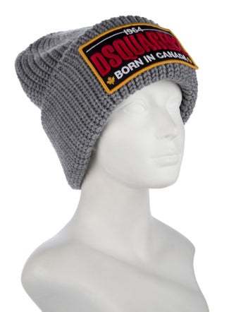 Dsquared² grey wool beanie