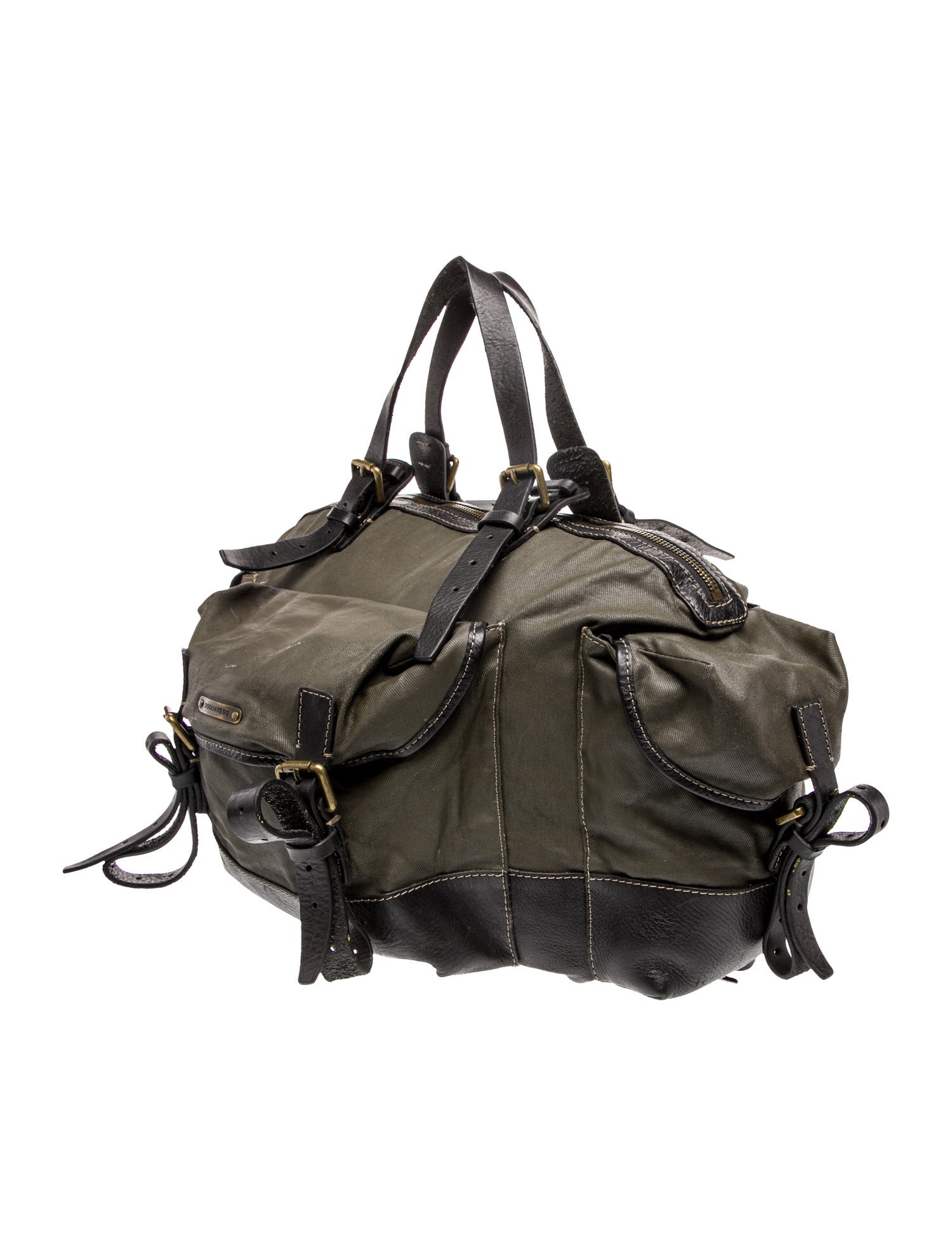 Dsquared² Saffiano Leather Weekender Bag