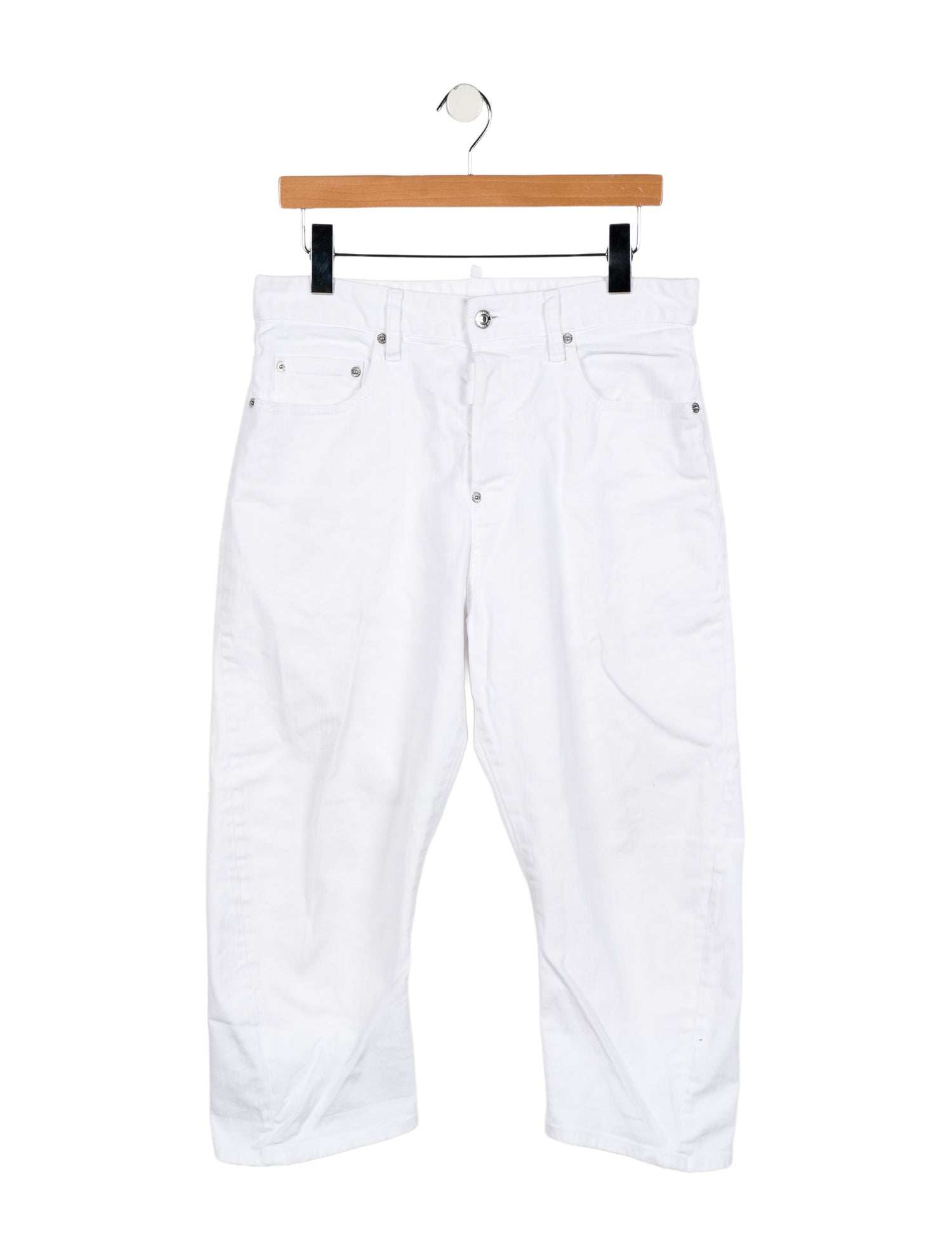 Dsquared² High-Rise Straight Leg Jeans