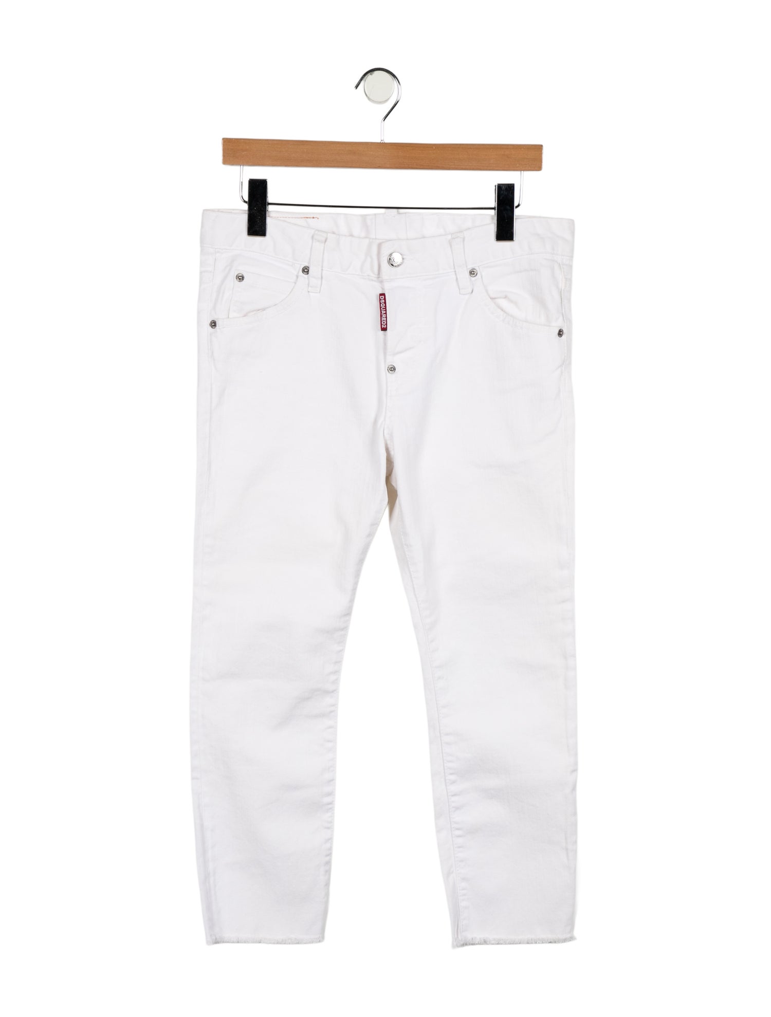 Dsquared² Mid-Rise Straight Leg Jeans
