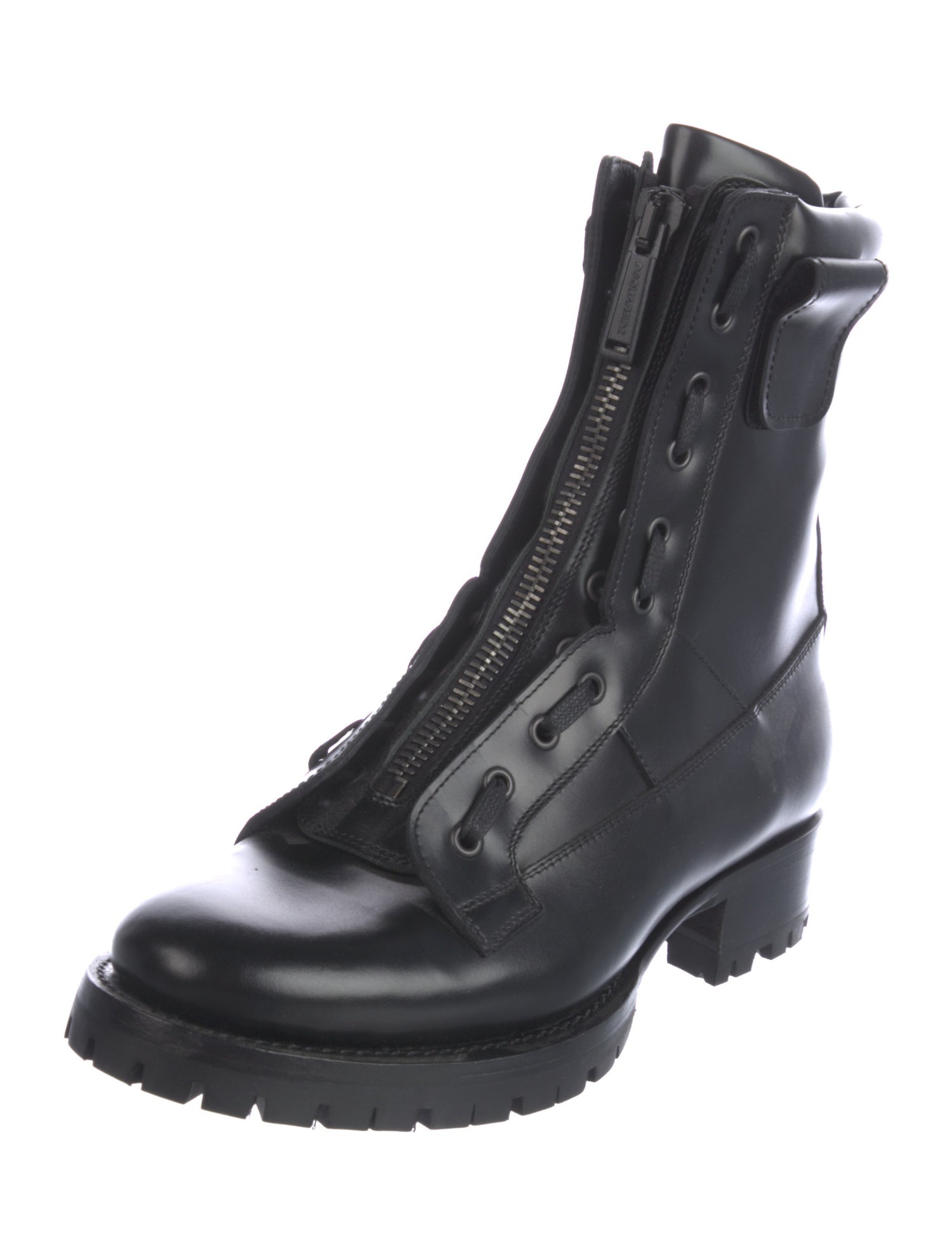 Dsquared² Leather Combat Boots