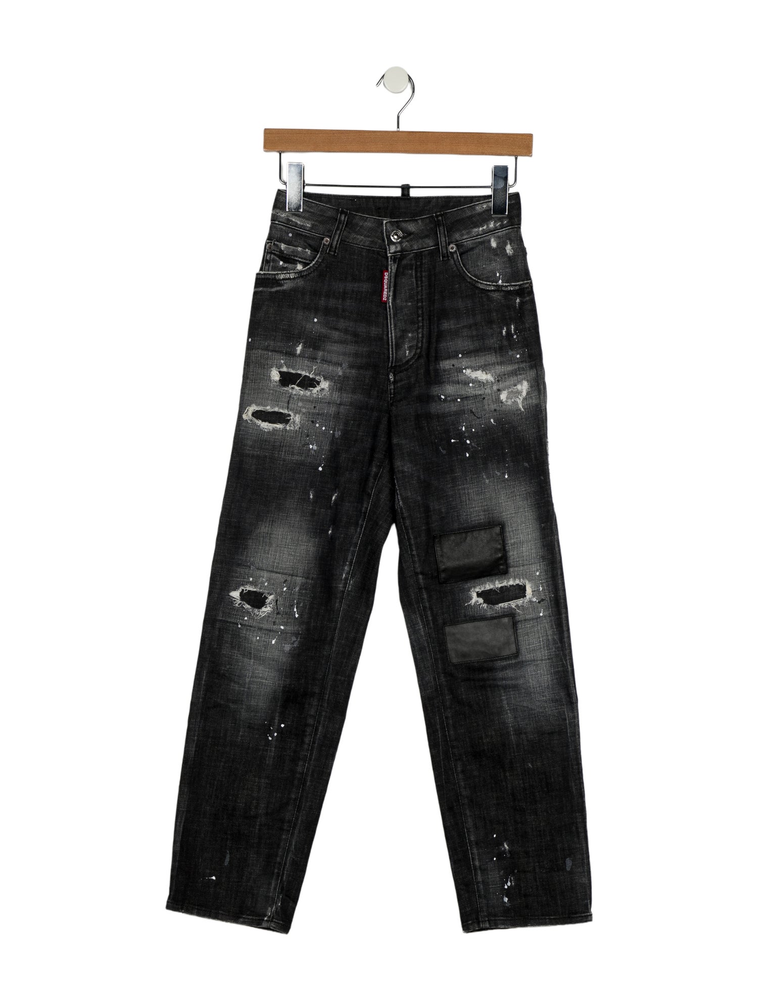 Dsquared² Mid-Rise Straight Leg Jeans