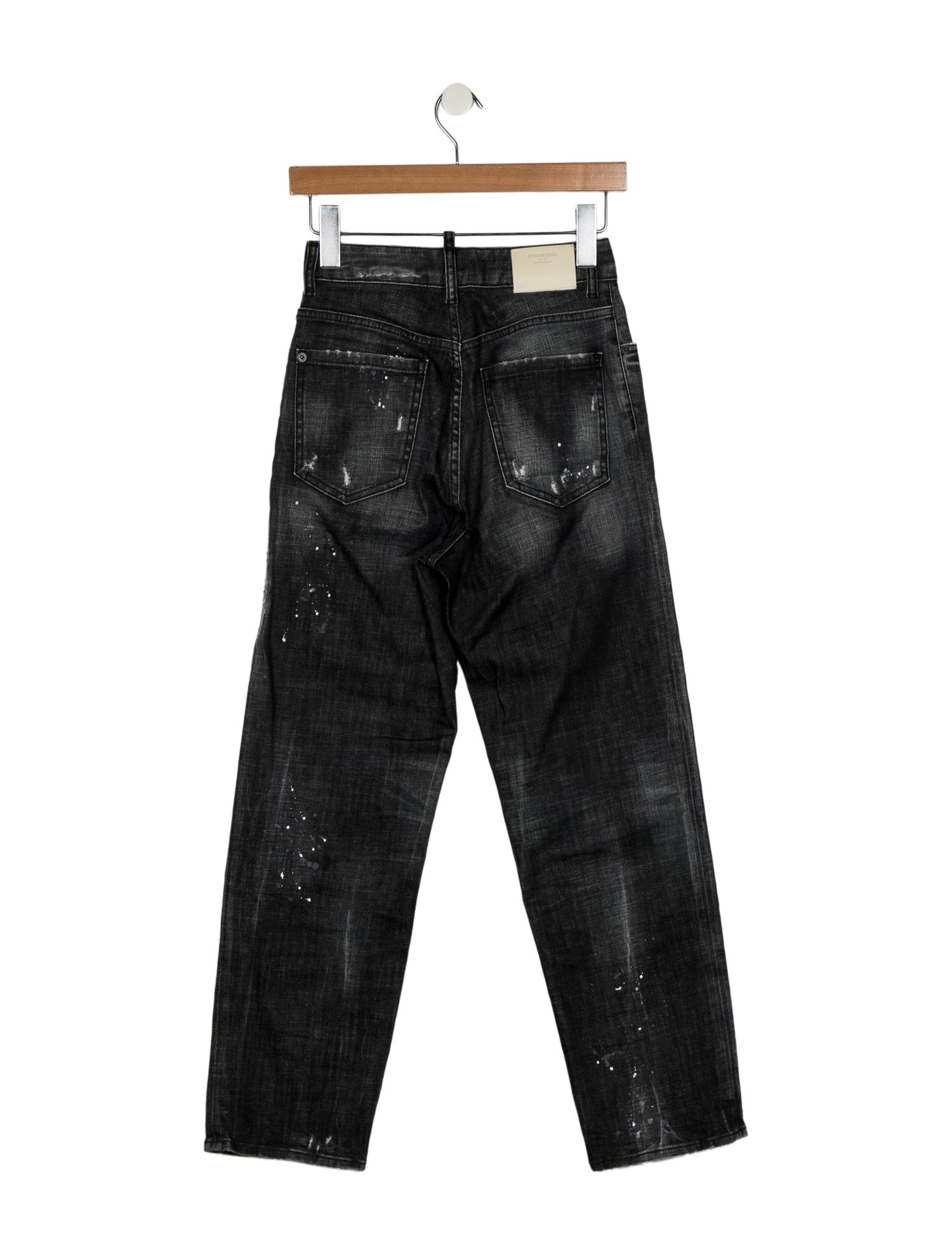 Dsquared² Mid-Rise Straight Leg Jeans