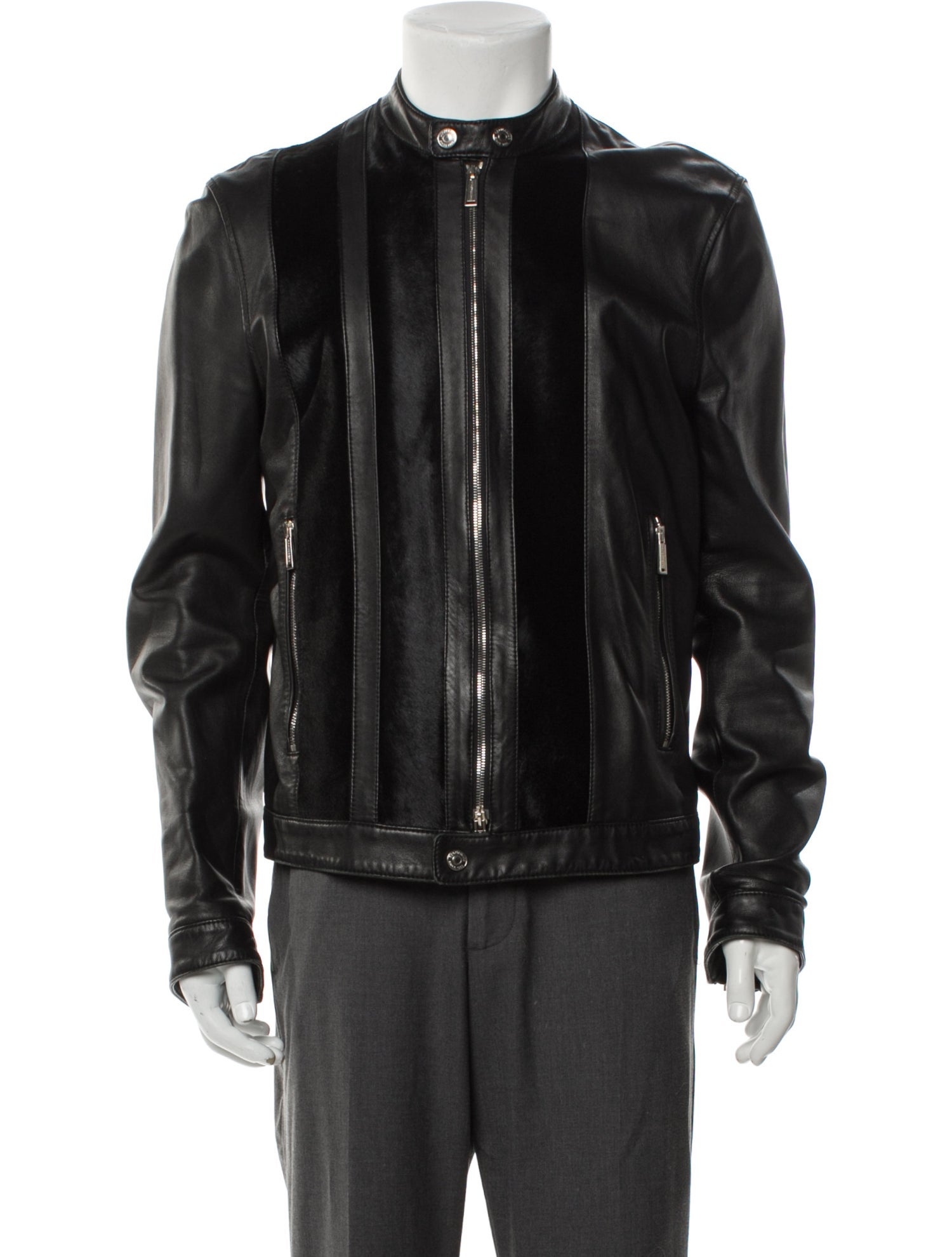 Dsquared² Lamb Leather Moto Jacket