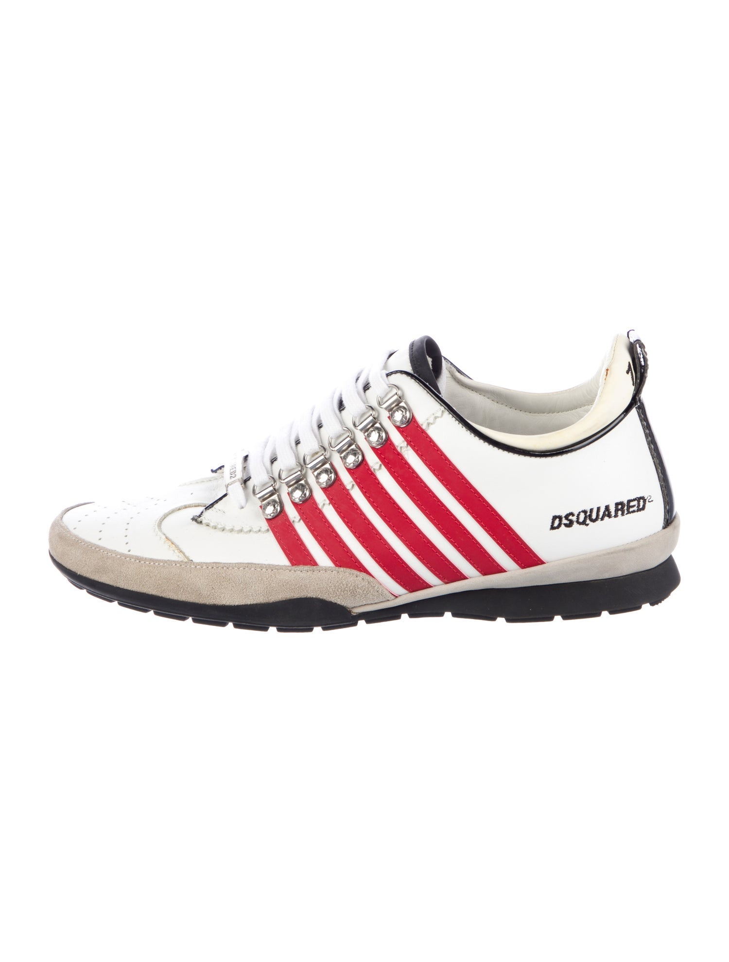 Dsquared² Leather Printed Sneakers