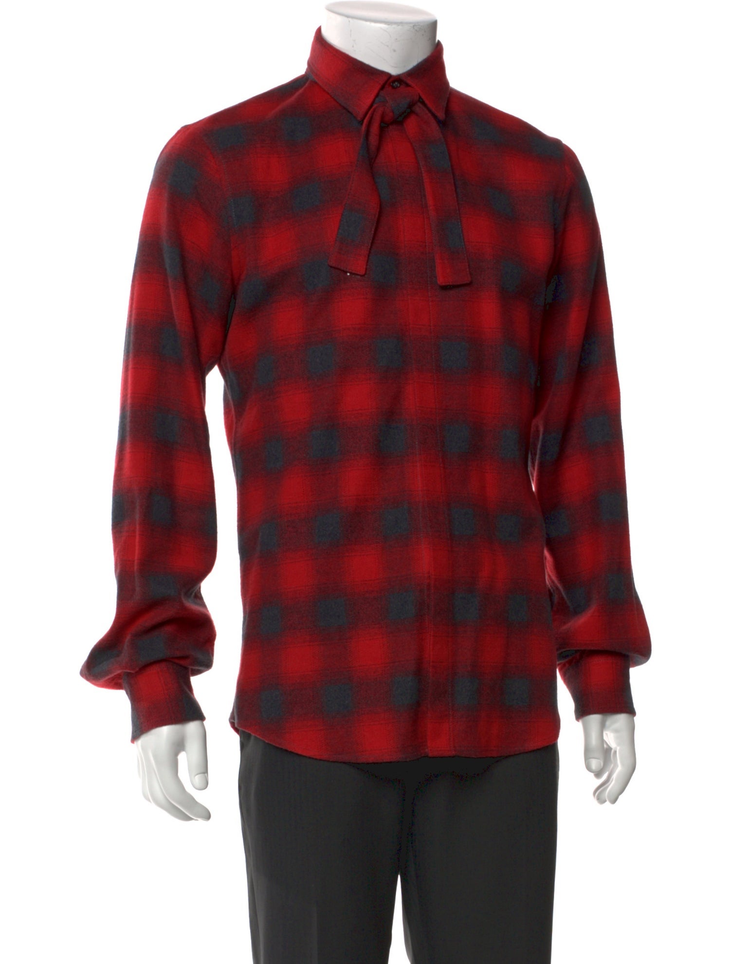 Dsquared² Plaid Print Long Sleeve Western Shirt