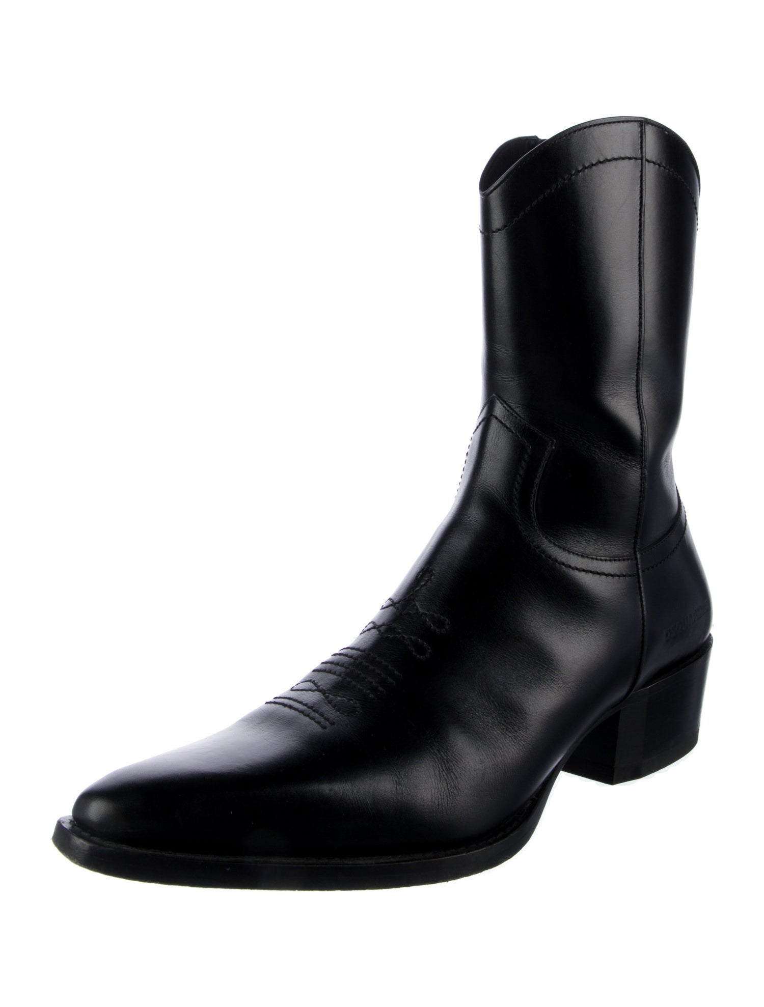 Dsquared² Leather Western Boots