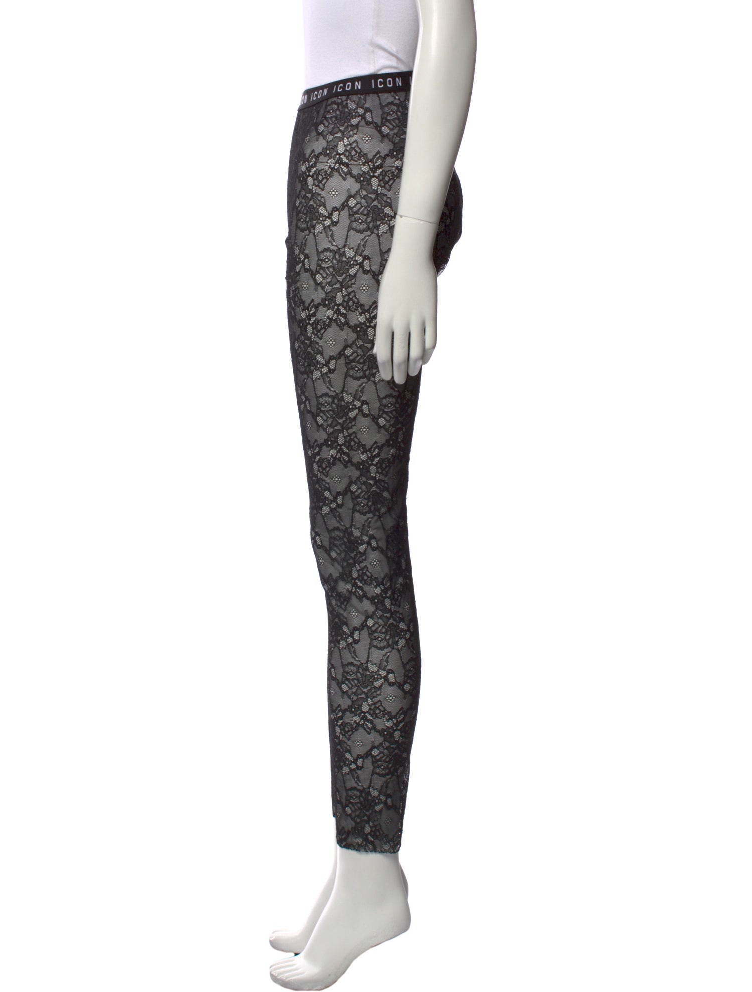 Dsquared² Lace Pattern Skinny Leg Pants