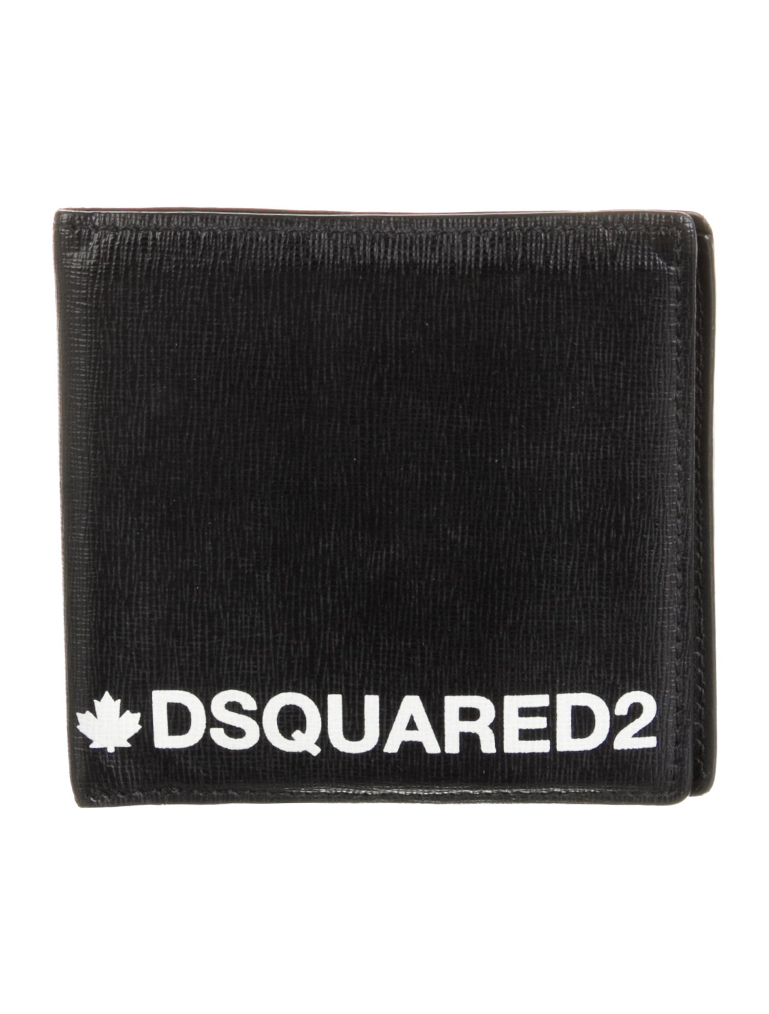 Dsquared² Leather Graphic Print Bifold Wallet
