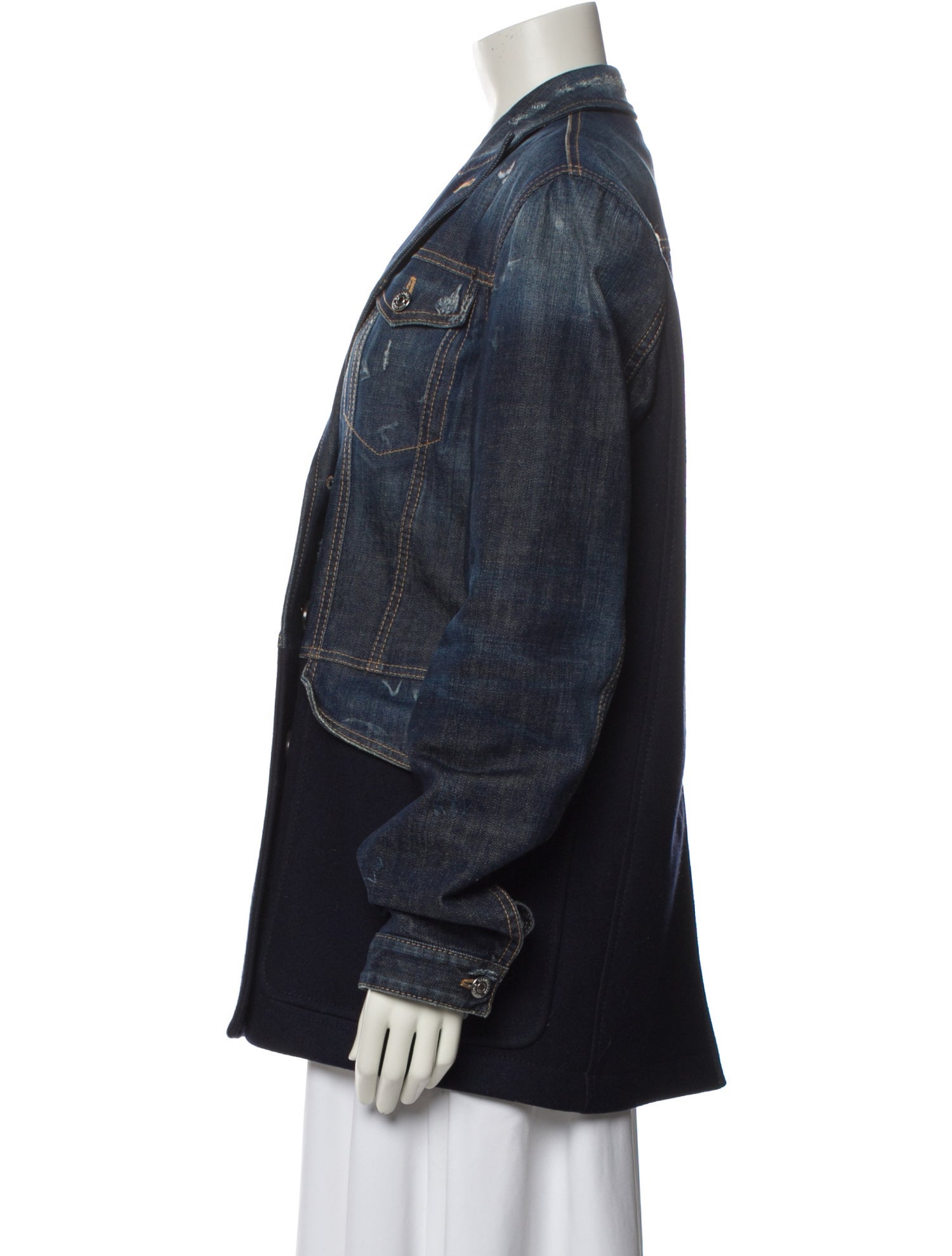 Dsquared² Virgin Wool Denim Jacket