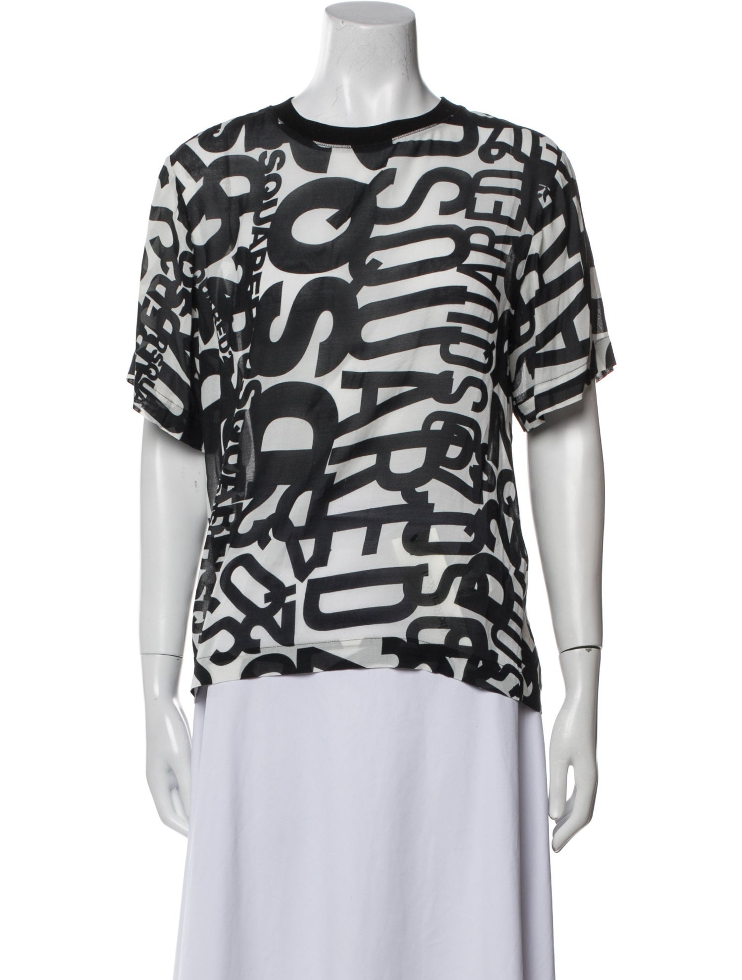 Dsquared² Printed Crew Neck T-Shirt