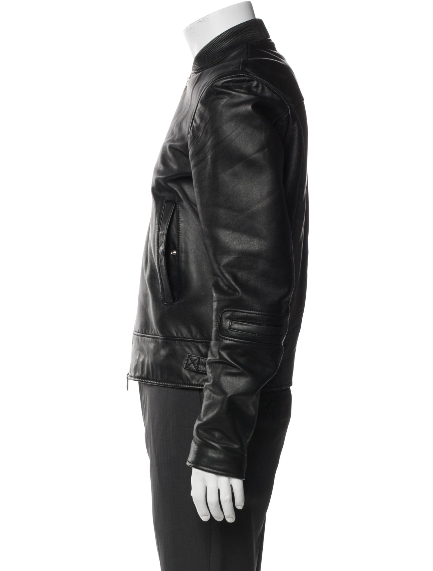 Dsquared² Leather Moto Jacket