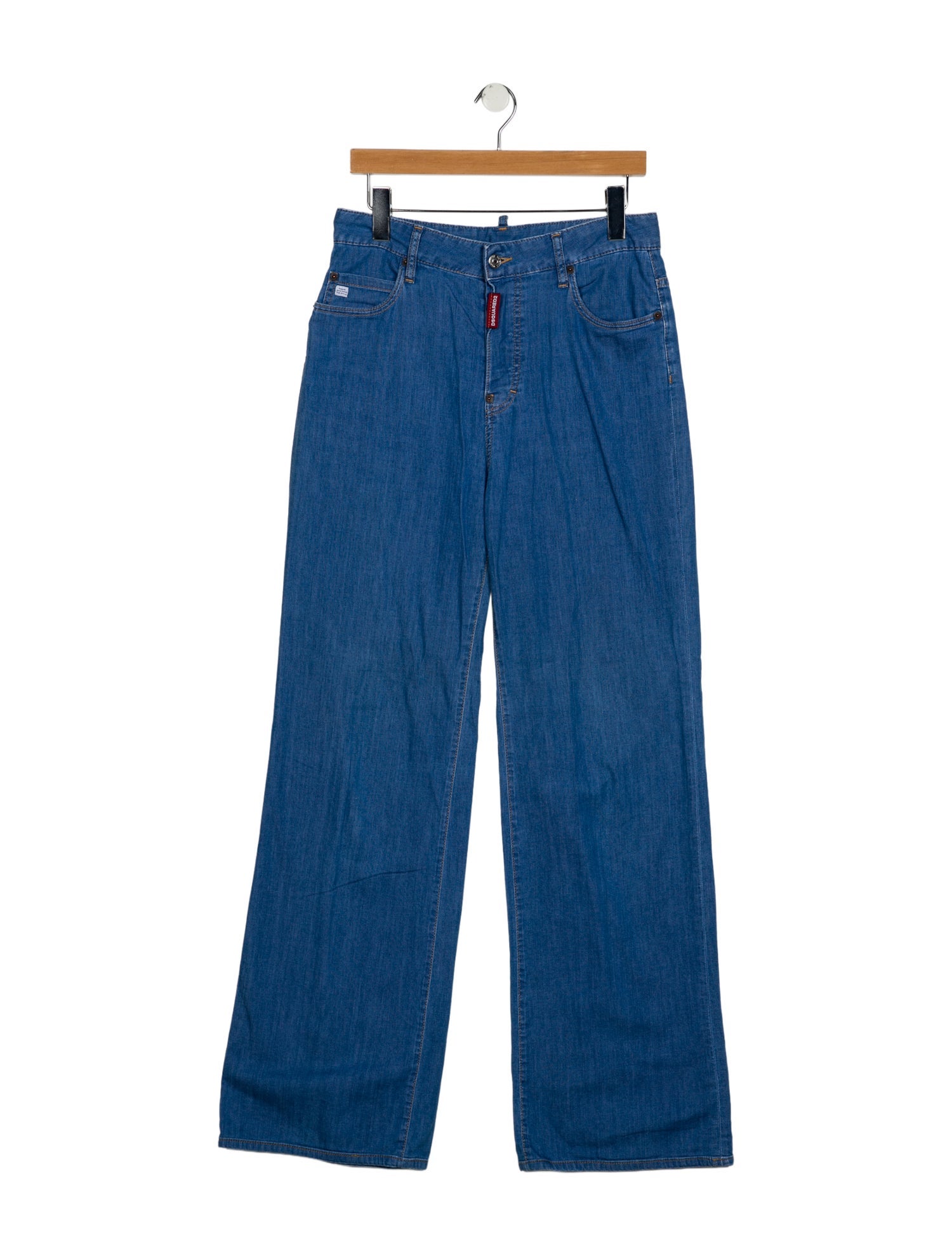 Dsquared² High-Rise Wide Leg Jeans