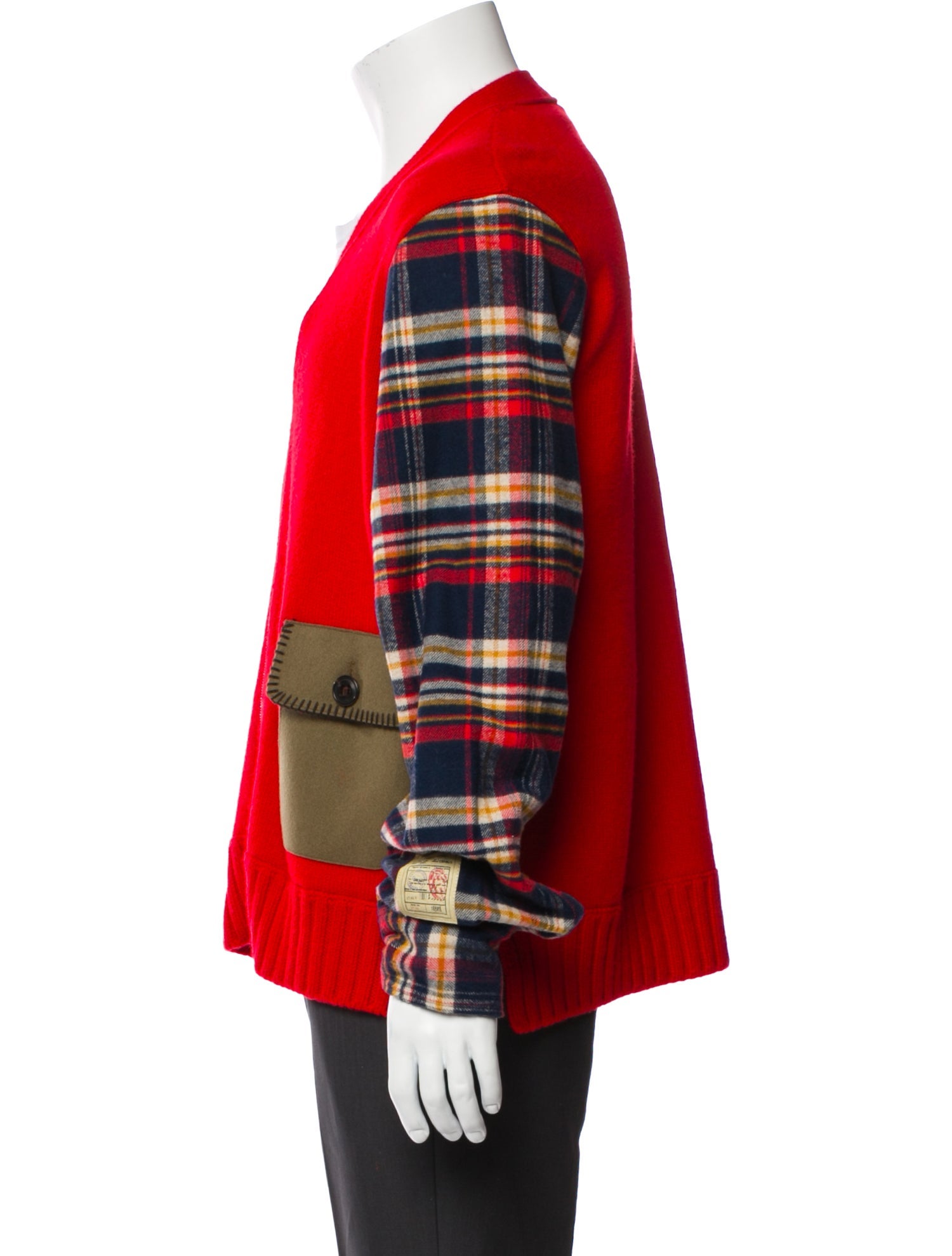 Dsquared² Plaid Print V-Neck Cardigan