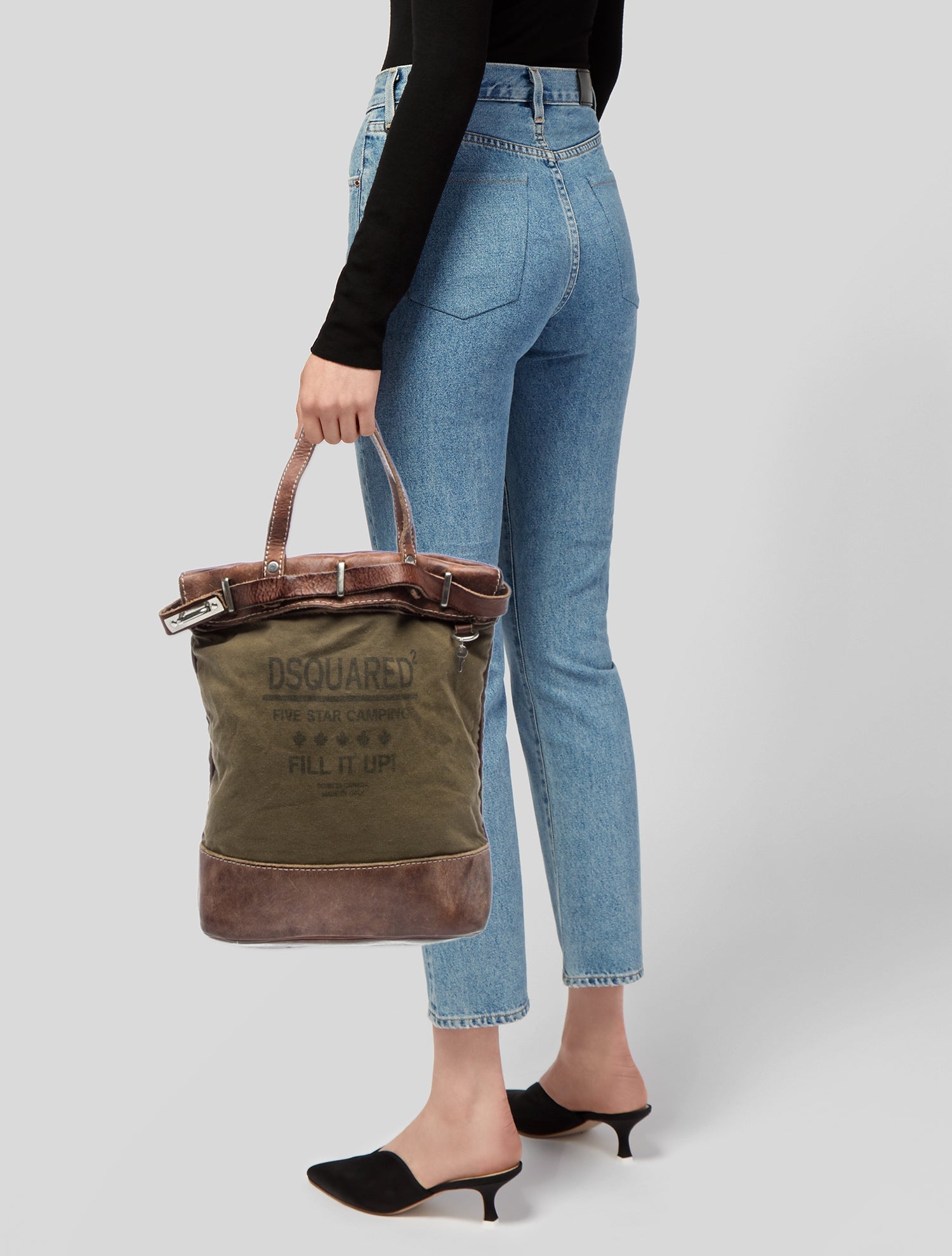 Dsquared² Canvas Bucket Bag