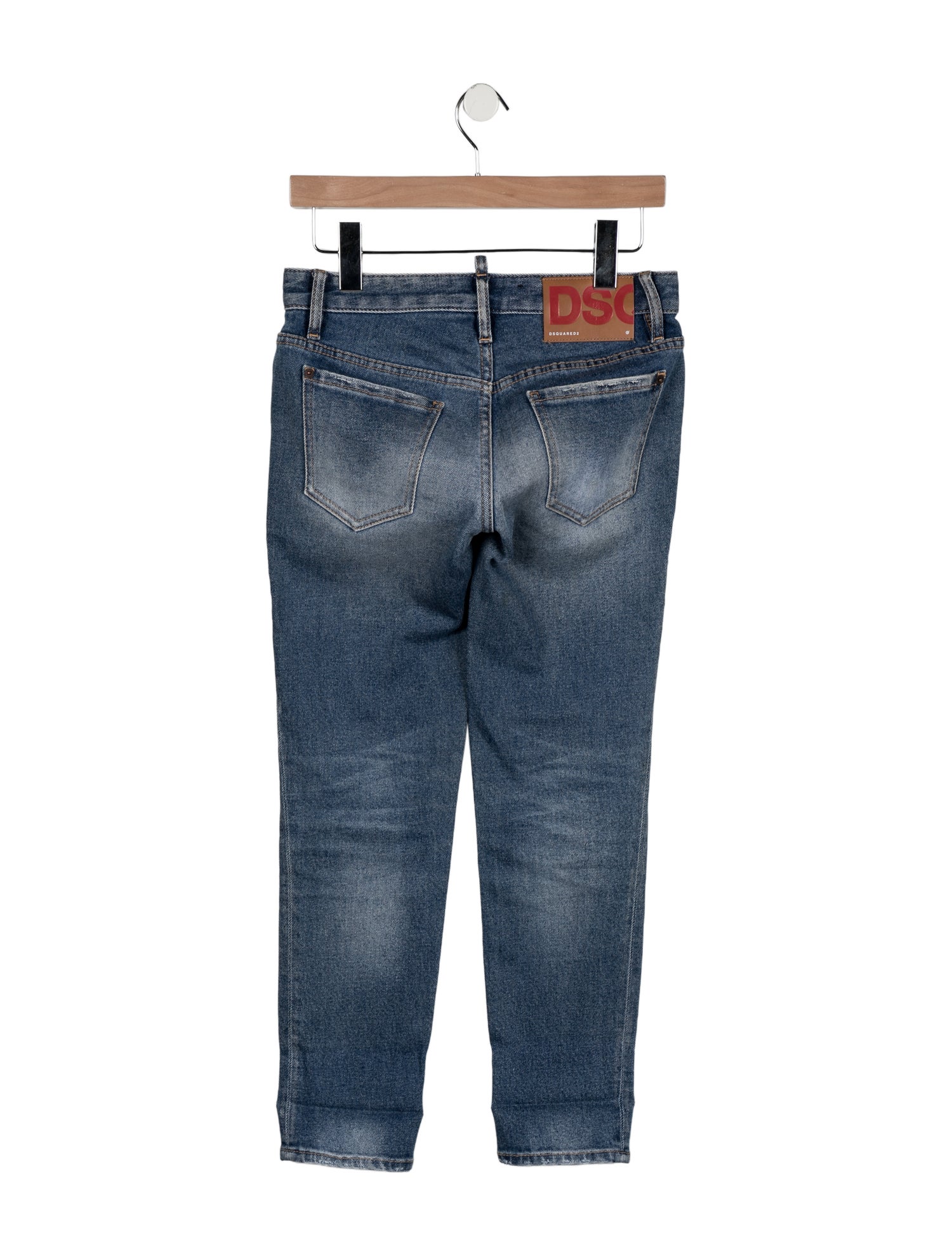 Dsquared² Low-Rise Straight Leg Jeans